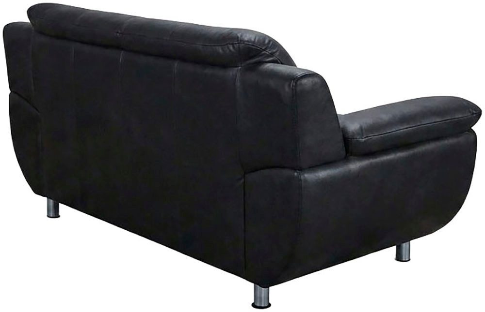 TRENDMANUFAKTUR 2-Sitzer Rondo 178 cm, 2-Sitzer, komfortabel, Federkern optional, Chromfüße, Couch wahlweise mit Federkern und in verschiedenen Bezügen bestellb – Bild 4 von 5