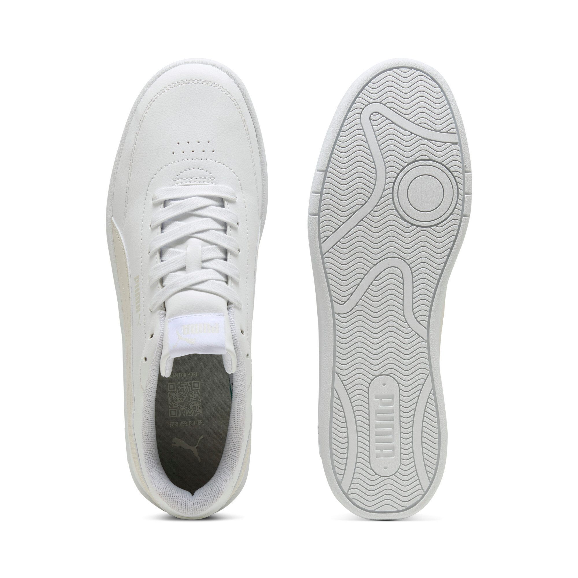 PUMA COURT CLASSIC CLEAN Sneaker mit SoftFoam+ Innensohle, mit Synthetik-Obermaterial, mit Schnürung – Bild 4 von 5