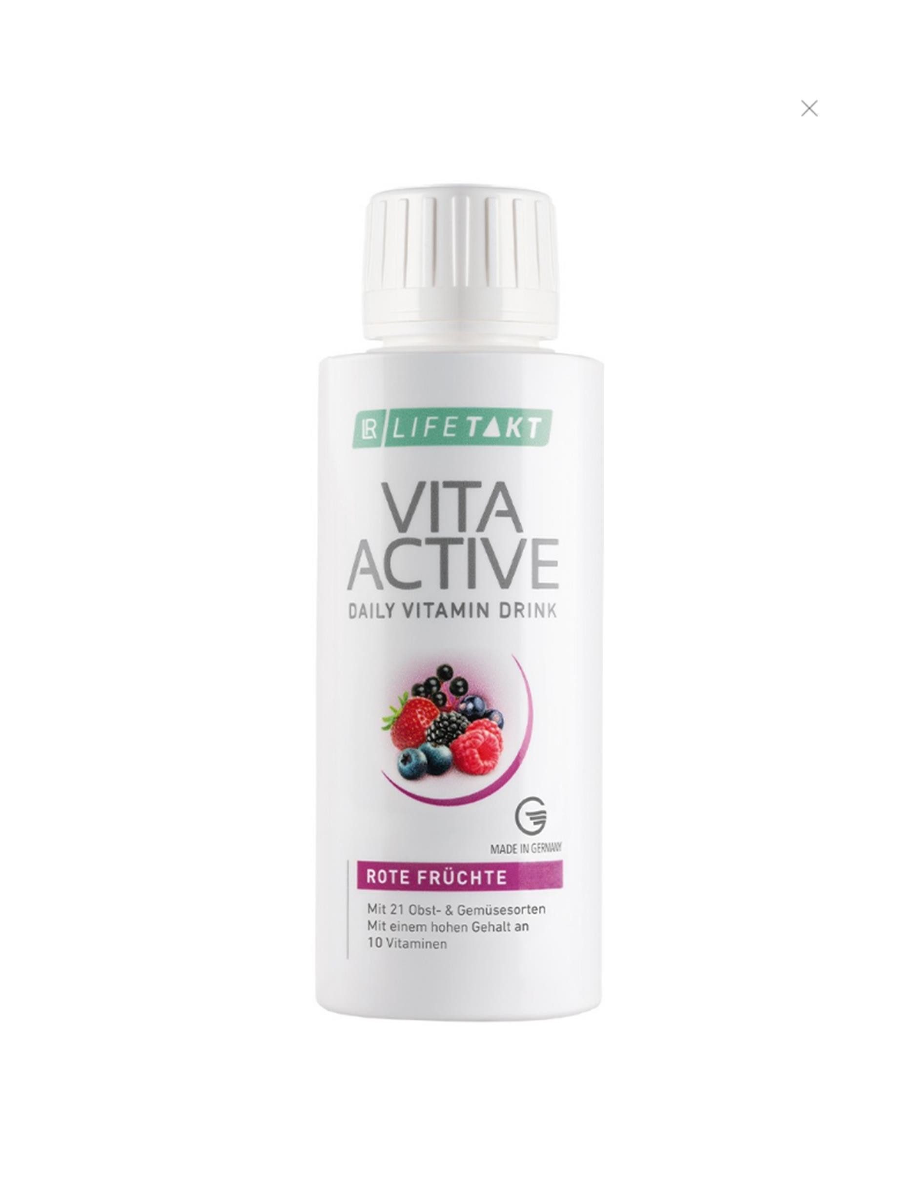 LR LR LIFETAKT Vita Active Daily Vitamin Drink Rote Früchte (150 ml) Gel, Packung à, Vegan