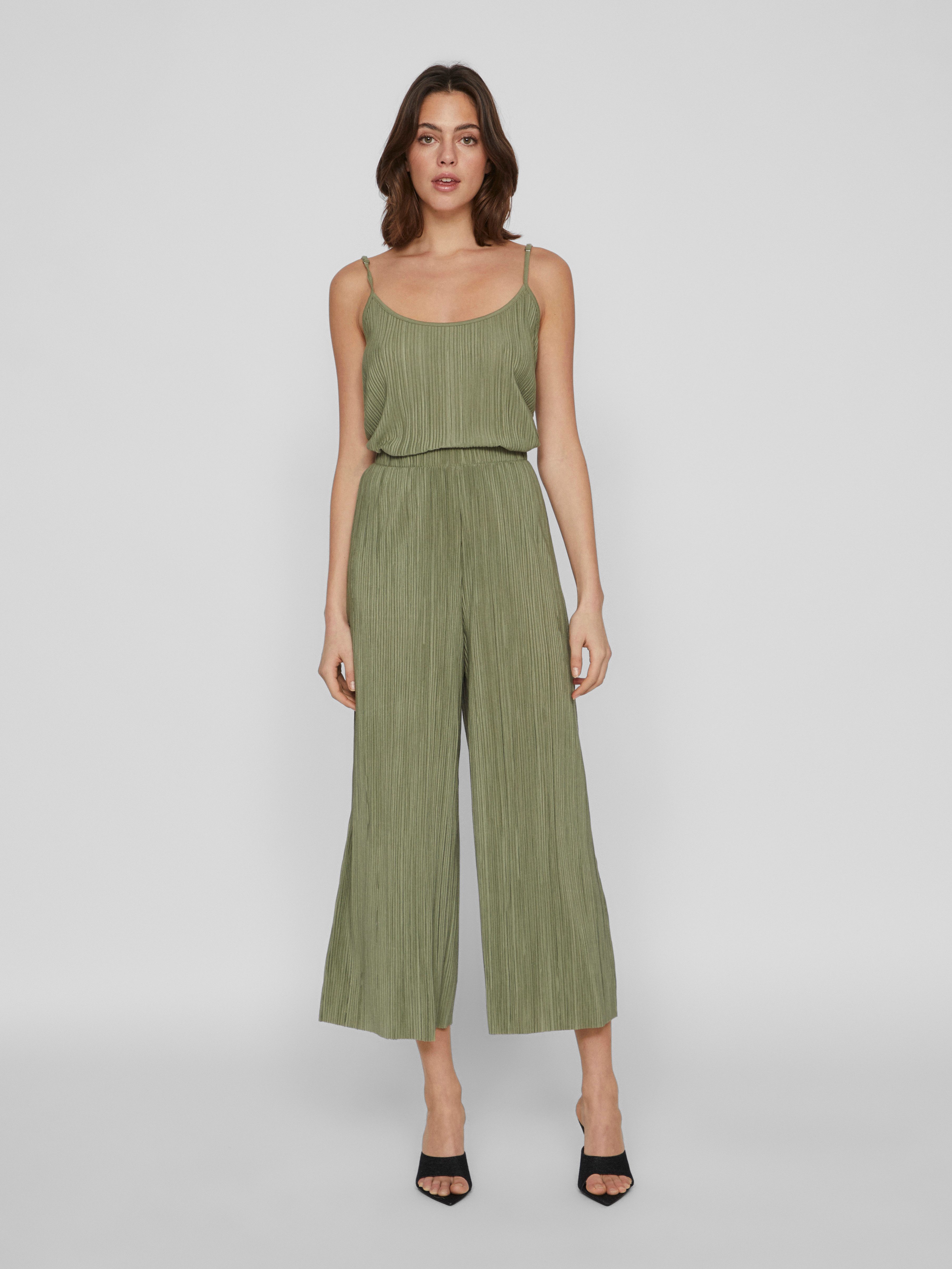 Vila Schlupfhose VIPLISA HW CULOTTE PANTS - NOOS Sommerhose, plissierte Optik