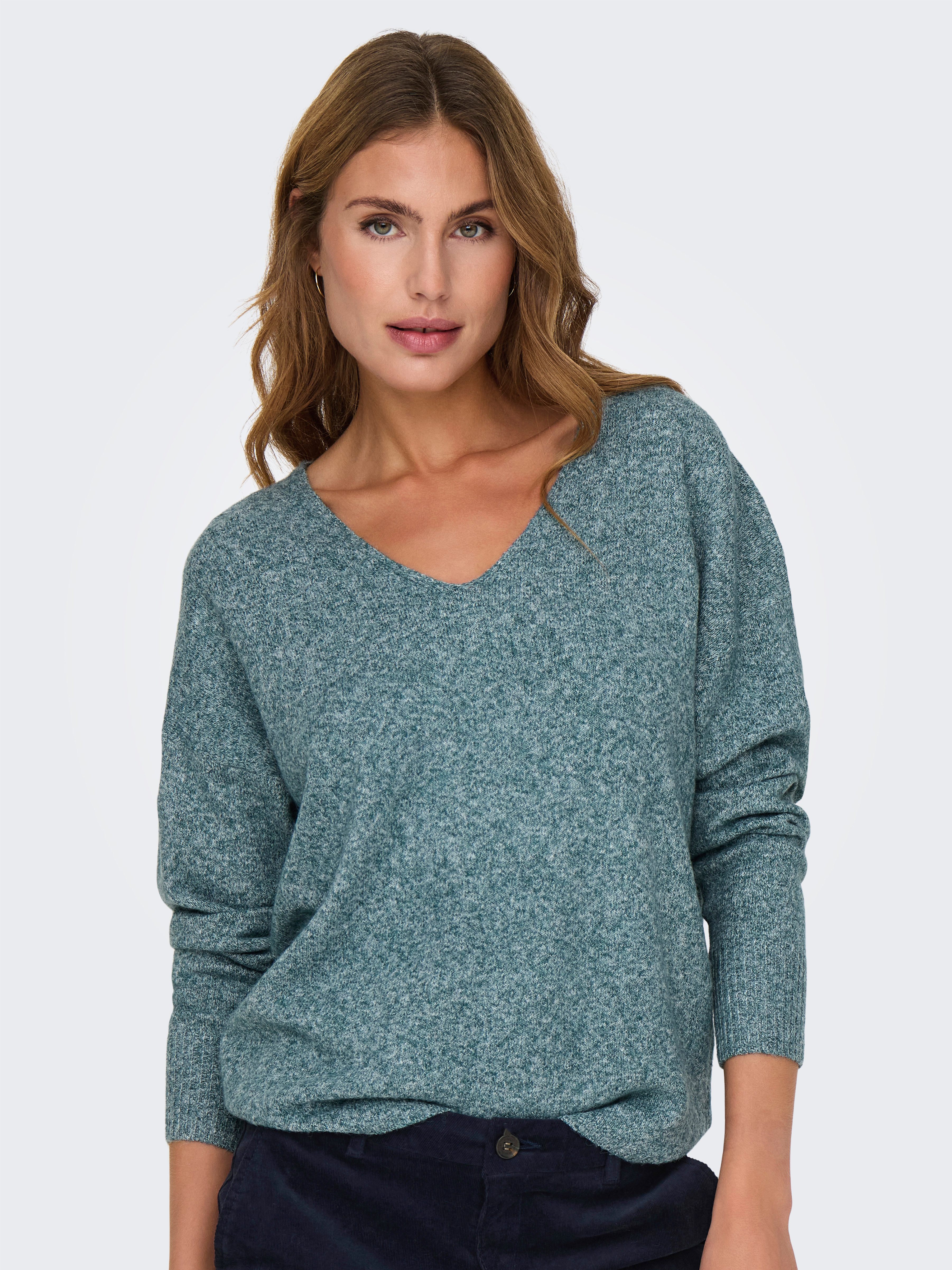 ONLY V-Ausschnitt-Pullover ONLRICA LIFE L/S V-NECK günstig online kaufen