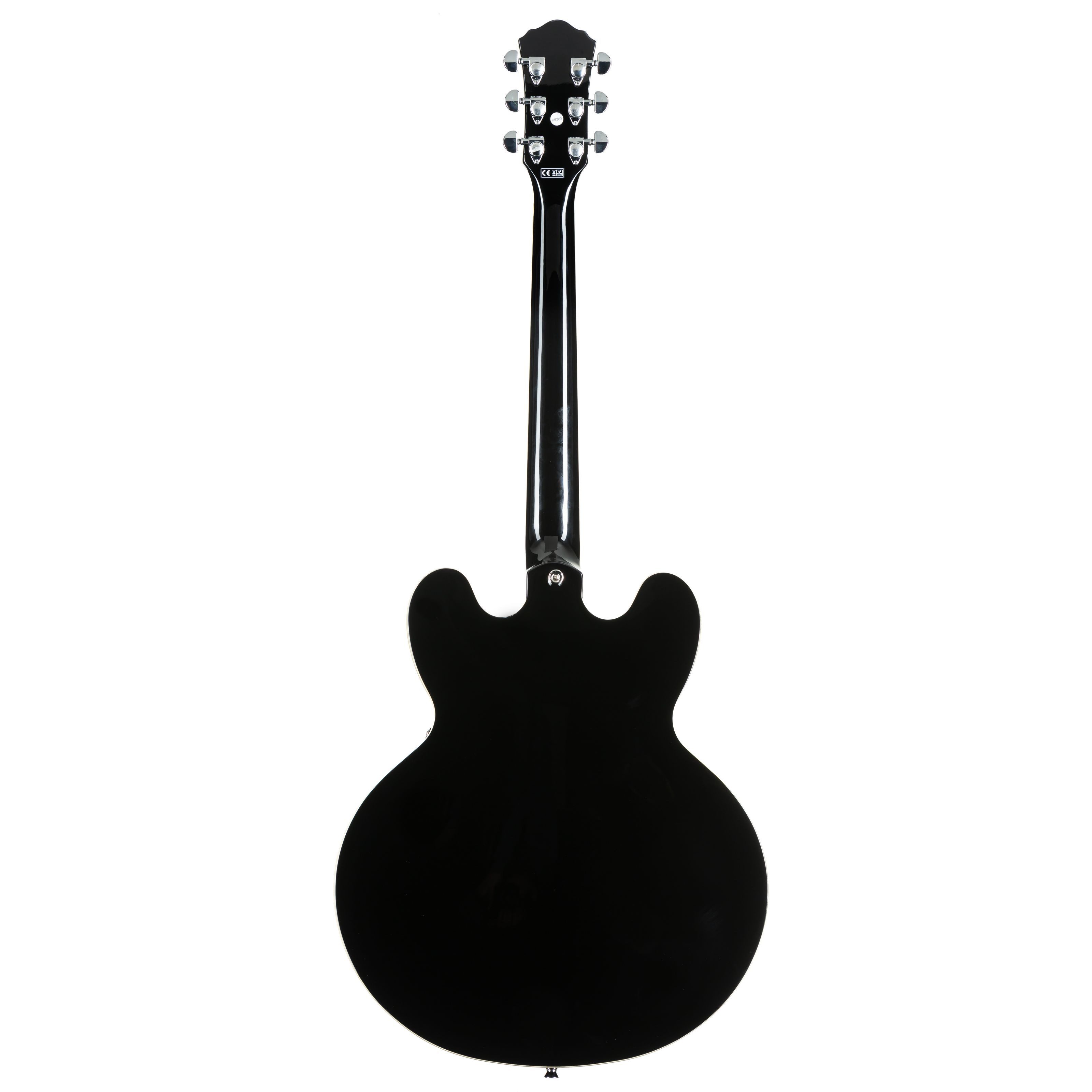 J & D Halbakustik-Gitarre, Halb-Akustik Gitarren, Semi Hollow-Modelle, SH-1 II Black - Halbakustik Gitarre