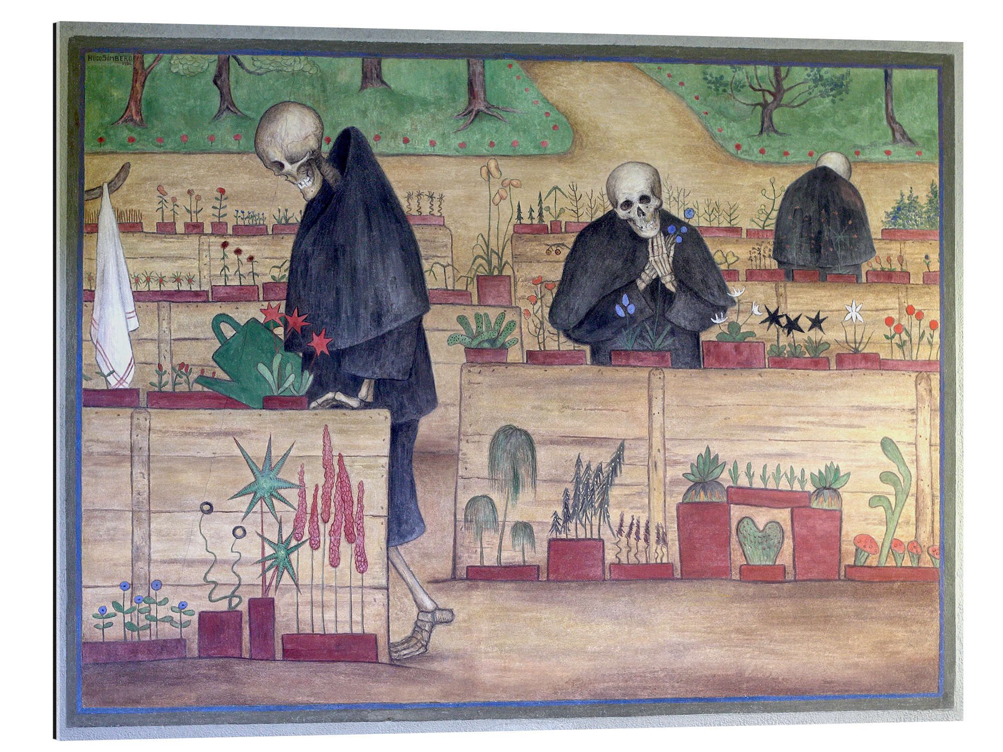 Posterlounge XXLWandbild Hugo Simberg, Im Garten des Todes, 1906, Malerei