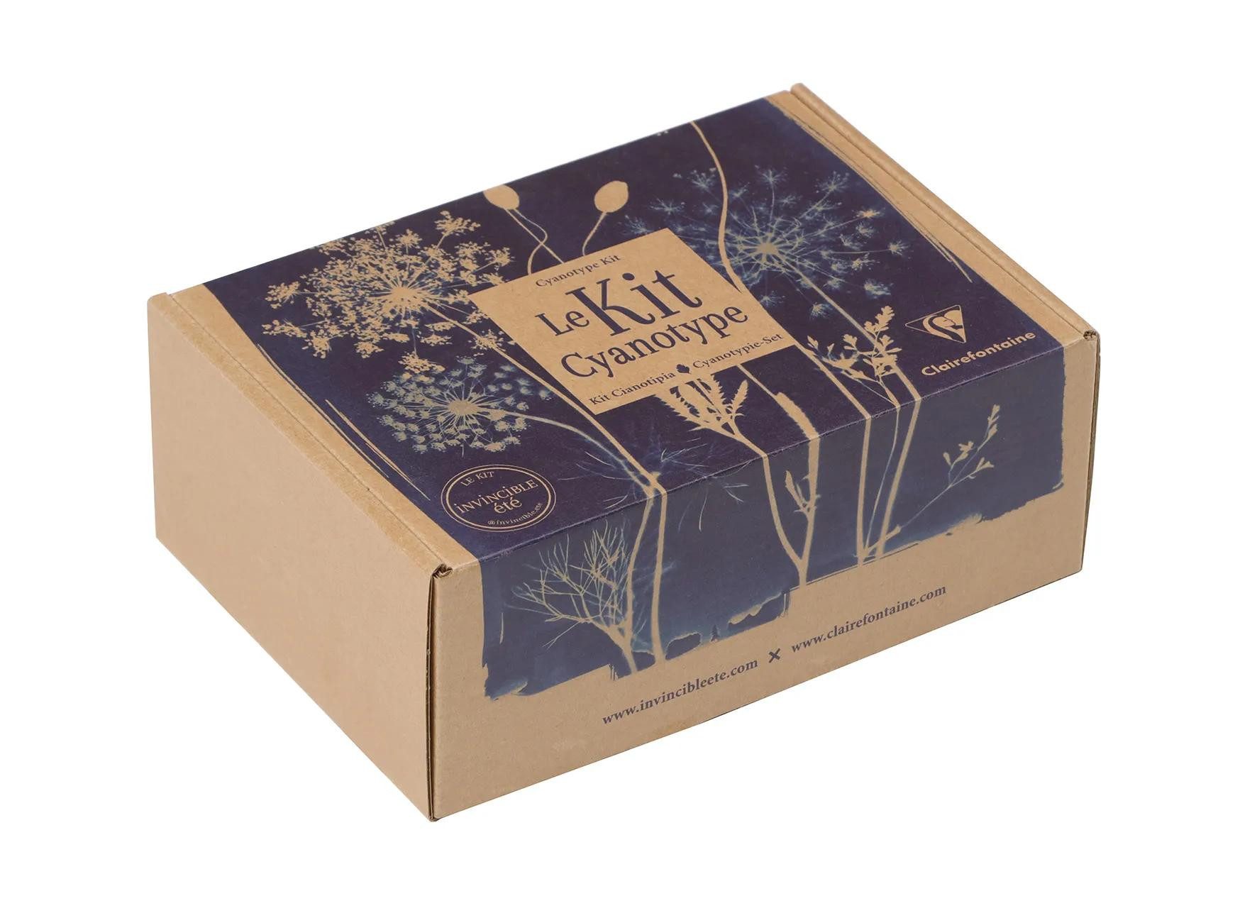 CLAIREFONTAINE Skizzenblock 3x Kreativset Cyanotypie 97719C, Kreativset