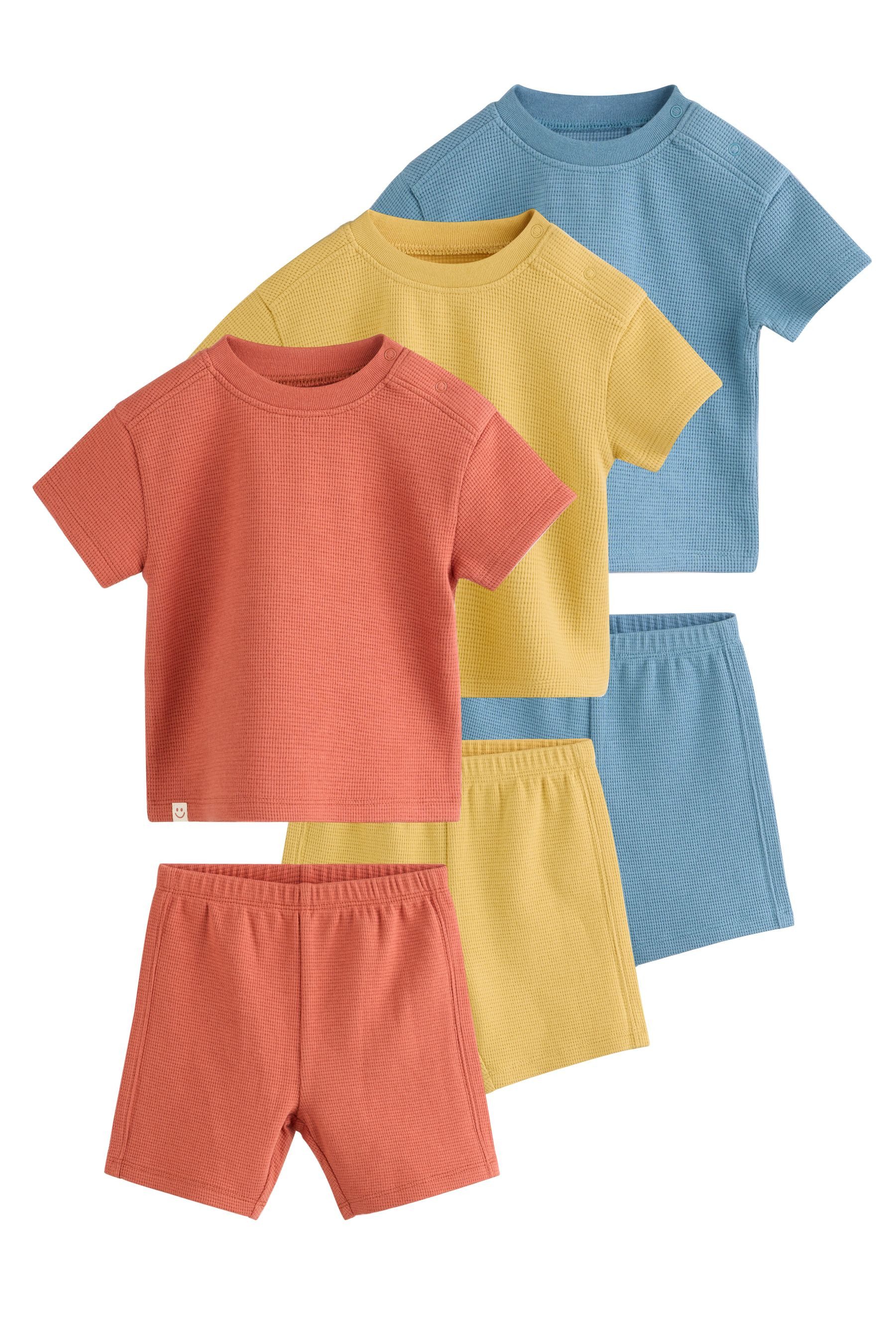 Next T-Shirt & Shorts 6-teiliges Baby-Set mit Tops und Shorts (6-tlg)