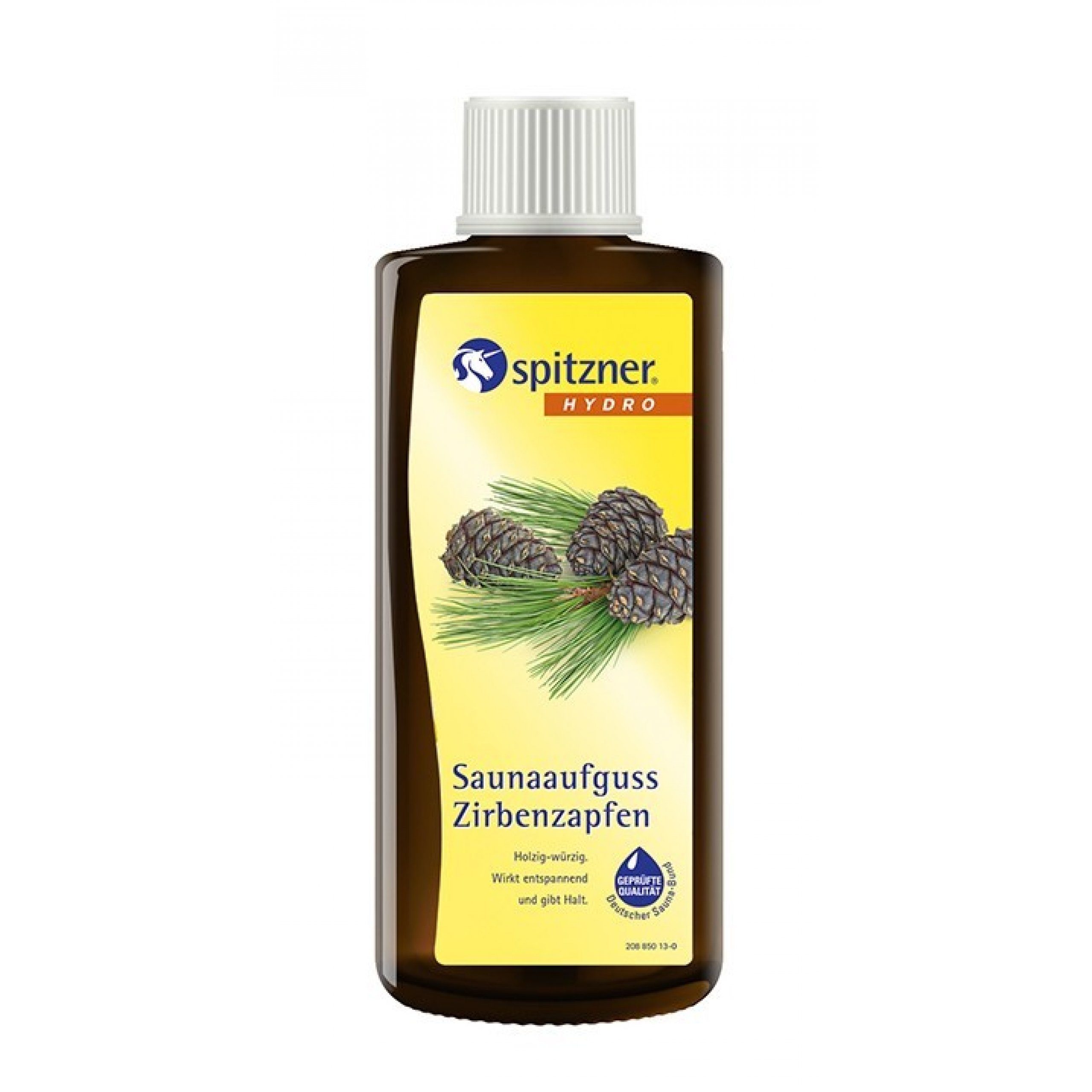 Spitzner Aufgusskonzentrat Spitzner Saunaaufguss Zirbenzapfen 190 ml Hydro Sauna Aufguss