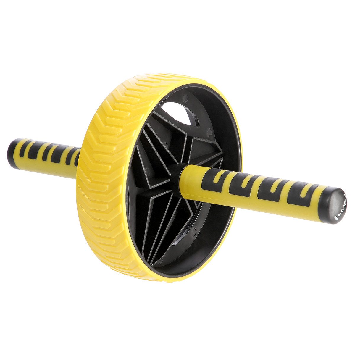 HMS Trainingshilfe Bauchtrainer Bauchroller Rumpftrainer, rutschfest, ergonomische Griffe, Ø 19,5 cm