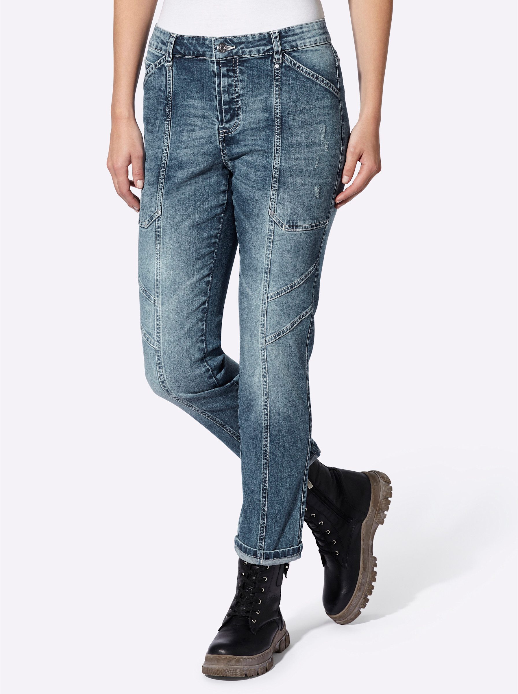 heine Bequeme Jeans Boyfriend-Jeans . günstig online kaufen