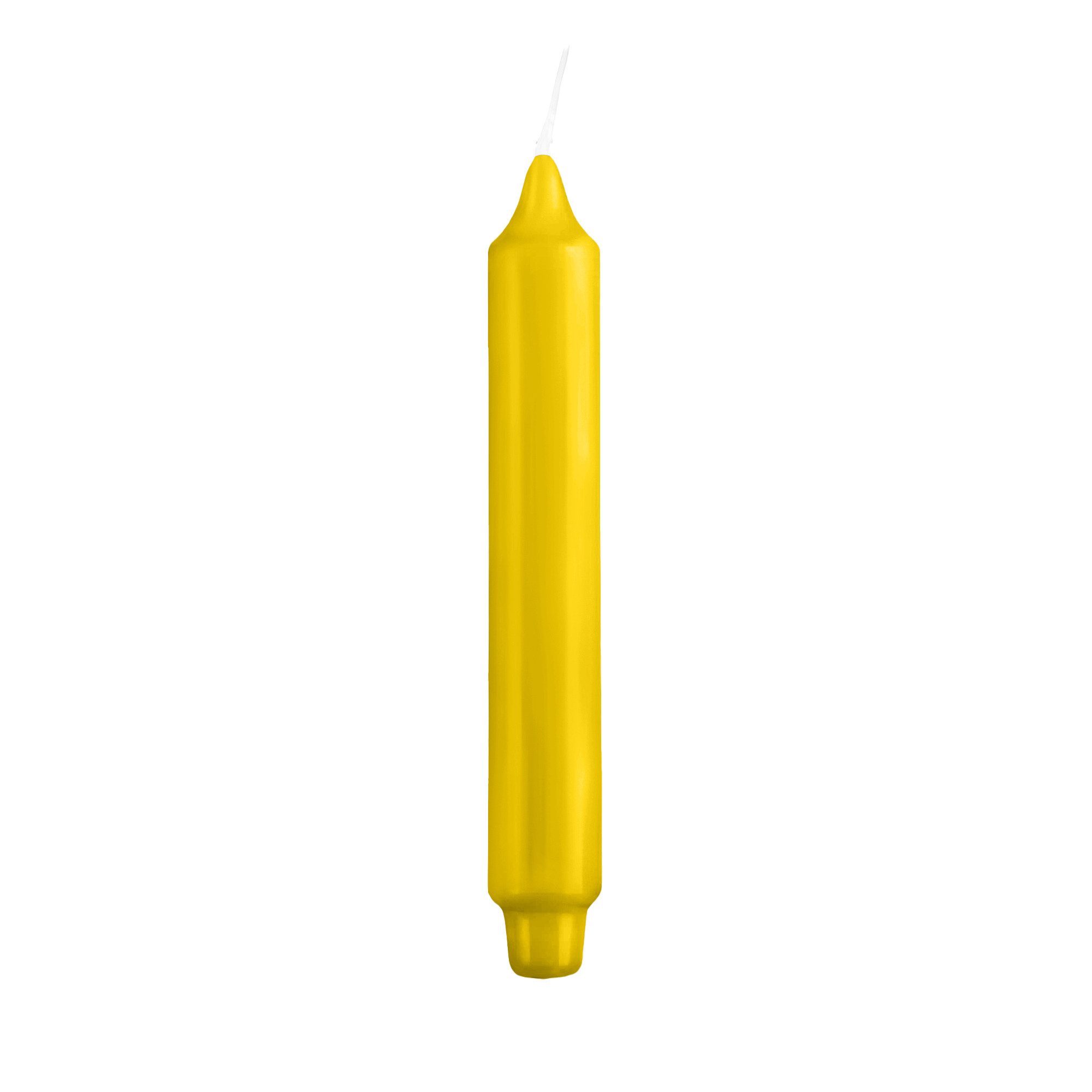 Kopschitz Kerzen Tafelkerze Stabkerzen mit Zapfenfuß Zitrone Citron 400 x Ø 30 mm, 12 Stück