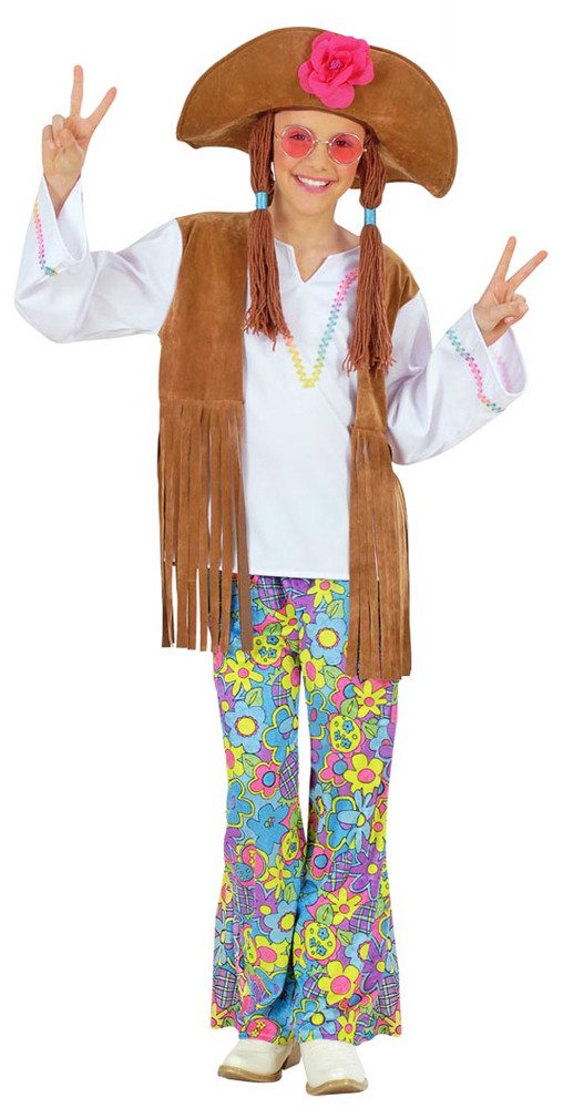 Widmann S.r.l. Kostüm Hippie Woodstock Kostüm für Mädchen