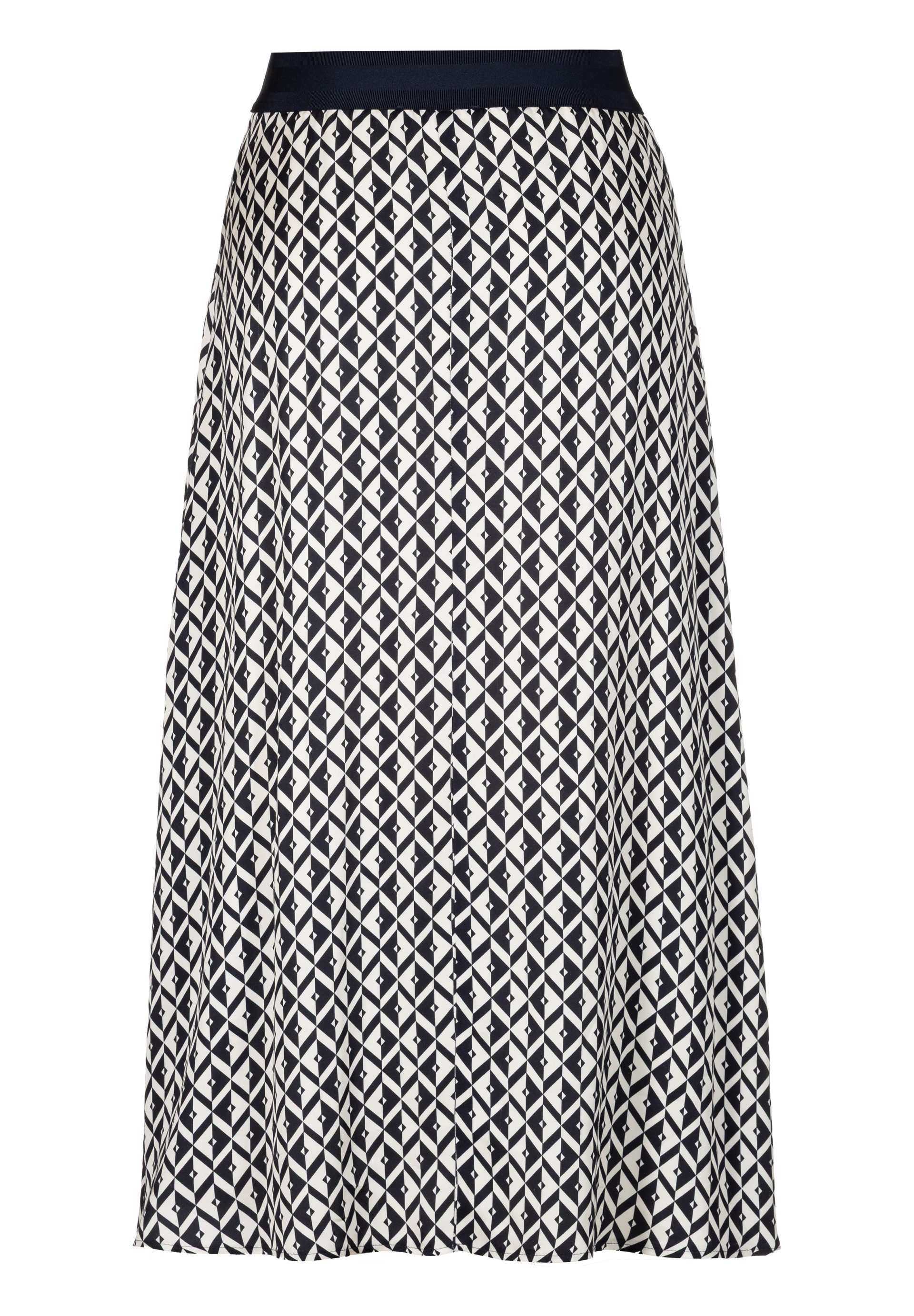 FRANK WALDER Midirock mit elastischem Bund