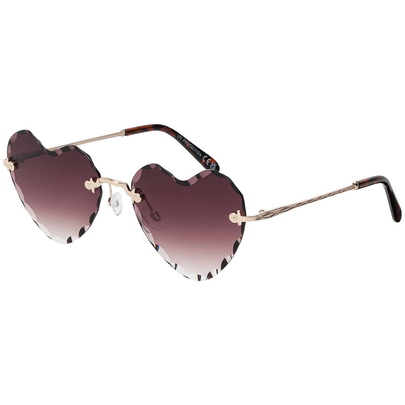 BEZLIT Eyewear Sonnenbrille Herz Form Designer Damen Sonnenbrille (1-St) mit bunten Linsen