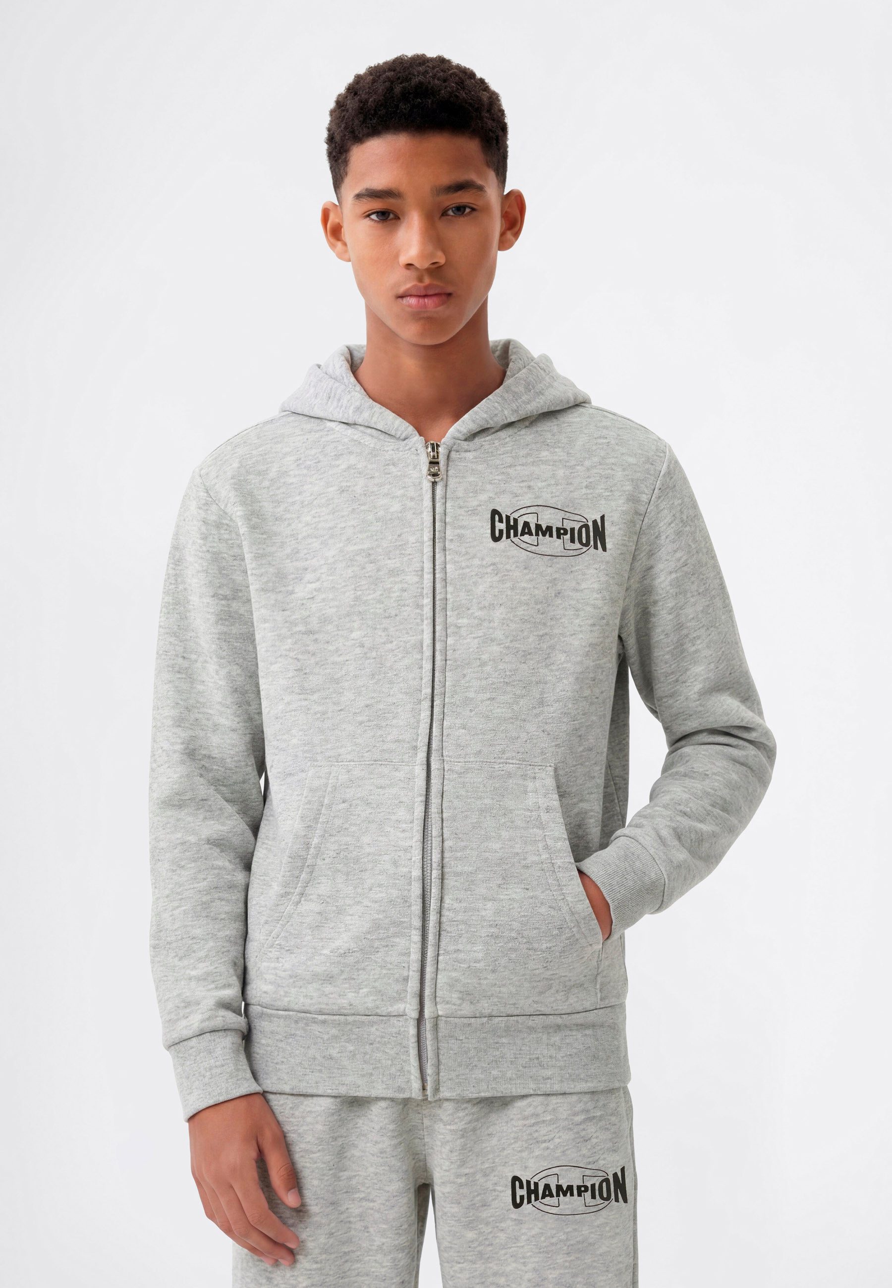 Champion Kapuzensweatjacke SPORTWEAR ZIP-UP HOODIE Standard Fit für Kinder und Jugendliche, mit sportlichem Charakter, Standard Fit