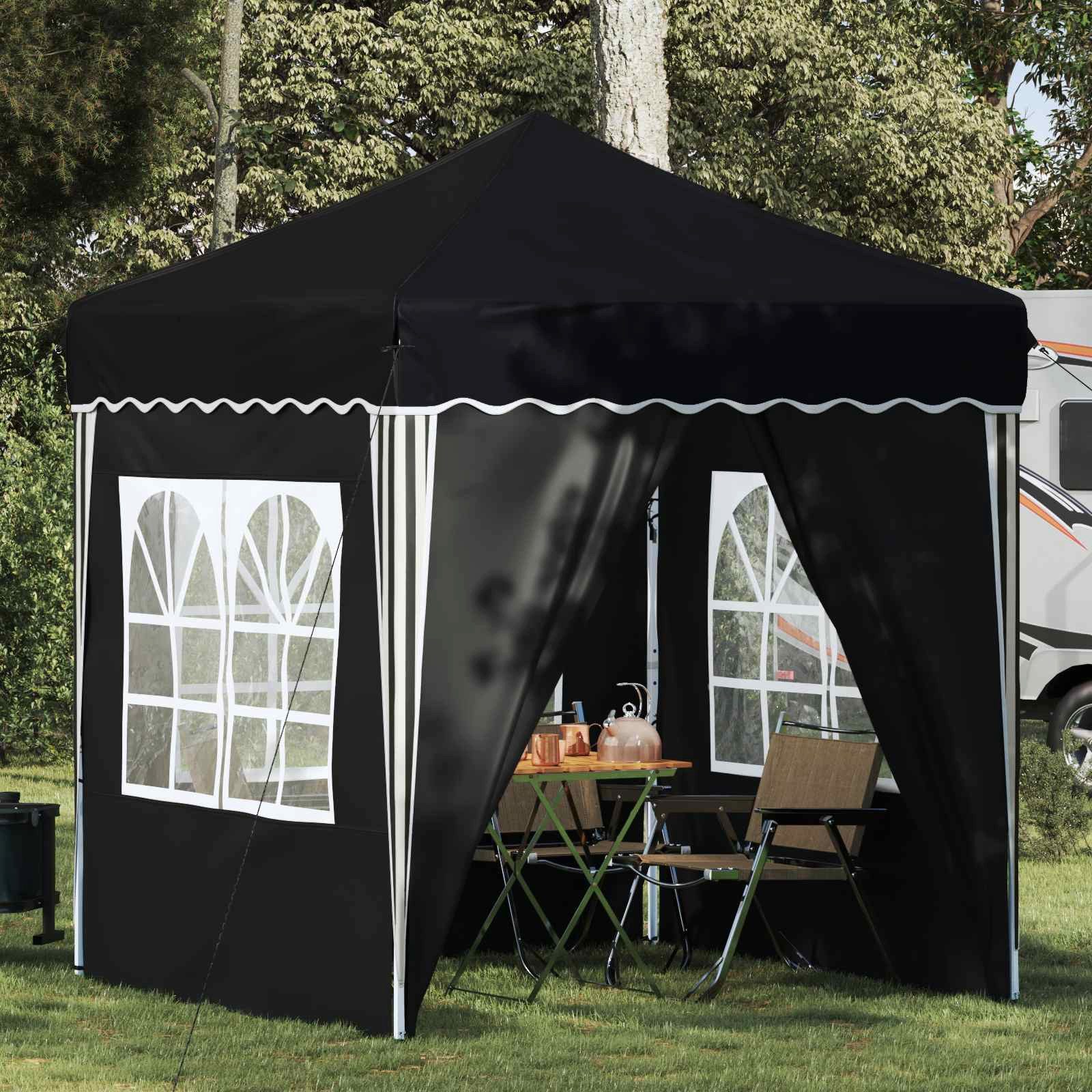 vidaXL Partyzelt Pop-up Partyzelt 195 x 195 x 245 cm Anthrazit Oxford-Stoff