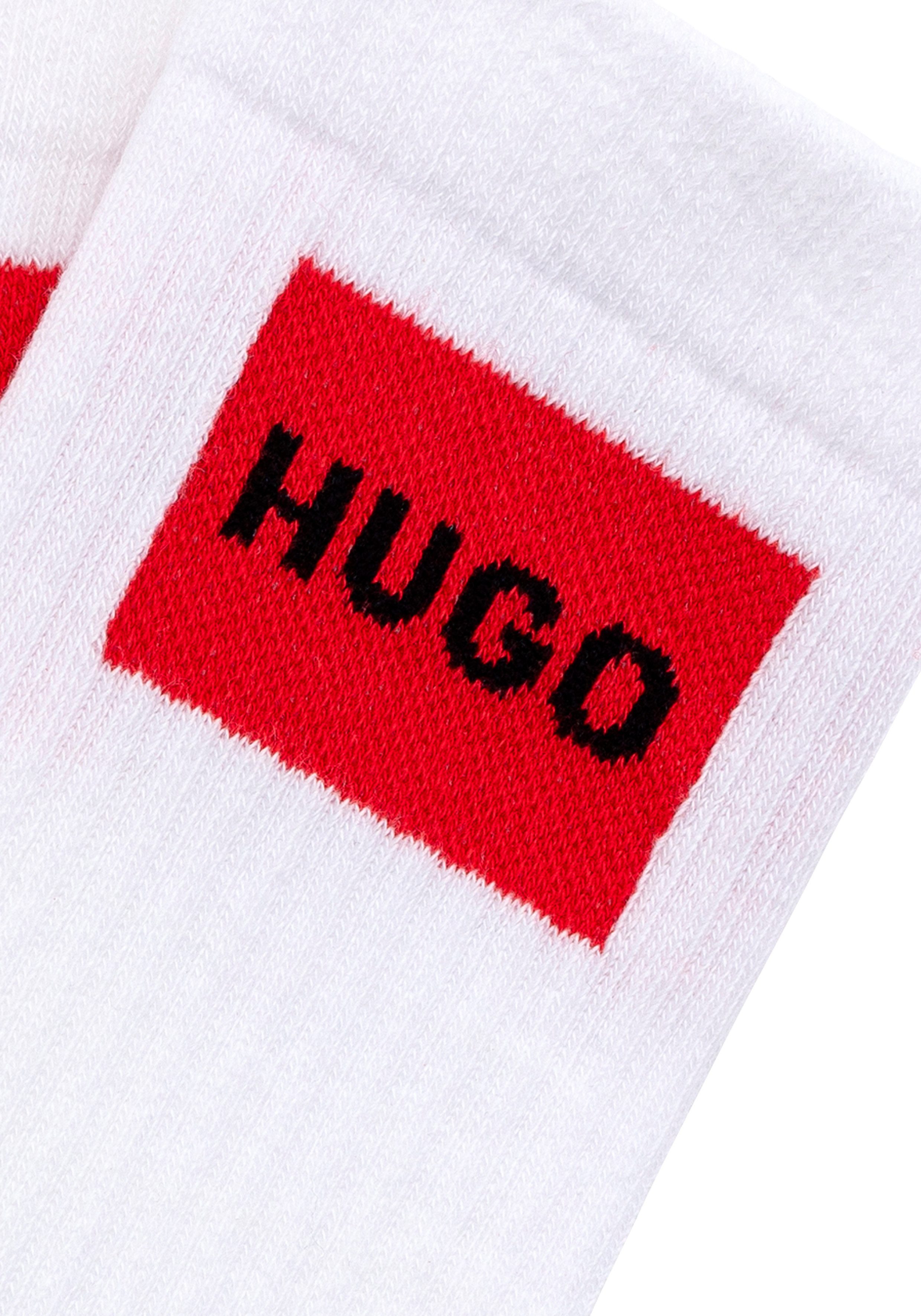 HUGO Freizeitsocken 2P QS RIB LABEL günstig online kaufen