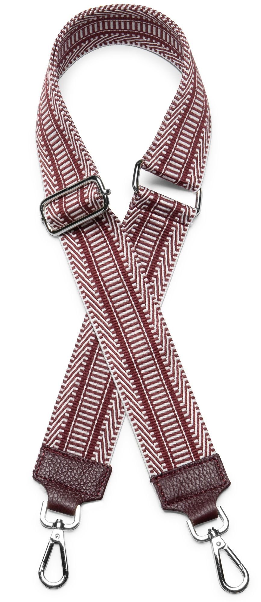 Caspar Schultertasche BSG01 Leder/Textil Schultergurt mit Karabiner für Han günstig online kaufen