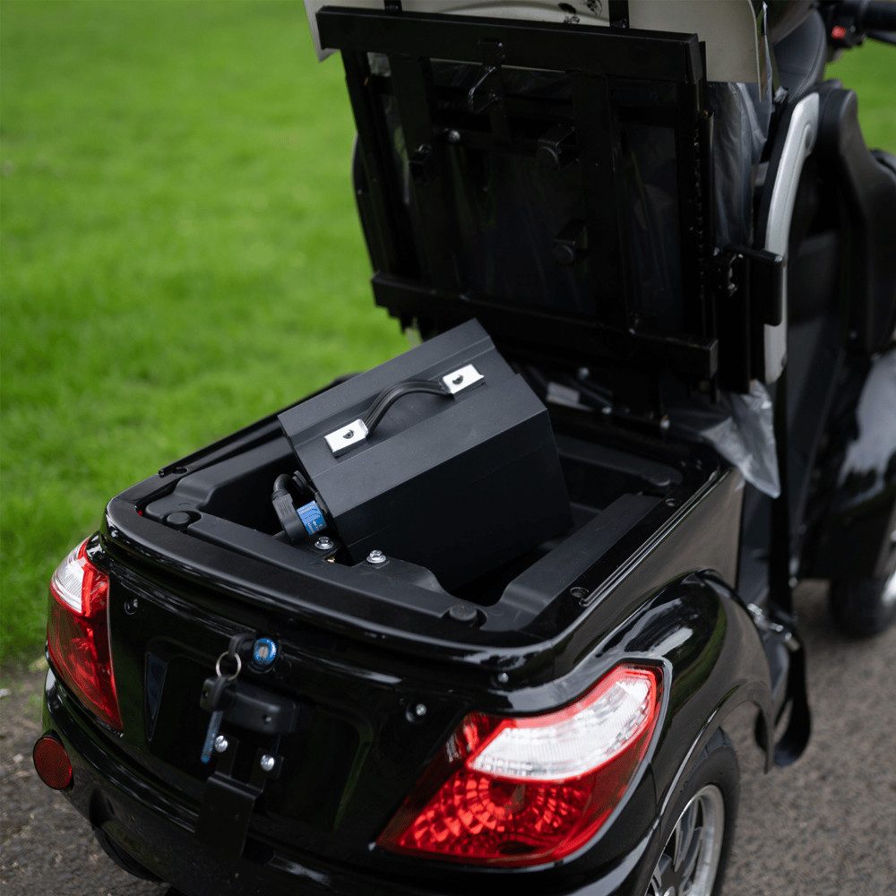 Urban Hopper E-Motorroller Elektro Seniorenmobil Vista 3-Rad Elektroroller Lithium-Akku, 1000 W, 25 km/h, Herausnehmbarer Lithium-Ionen Akku, ca. 60km Reichweite, LED, COC