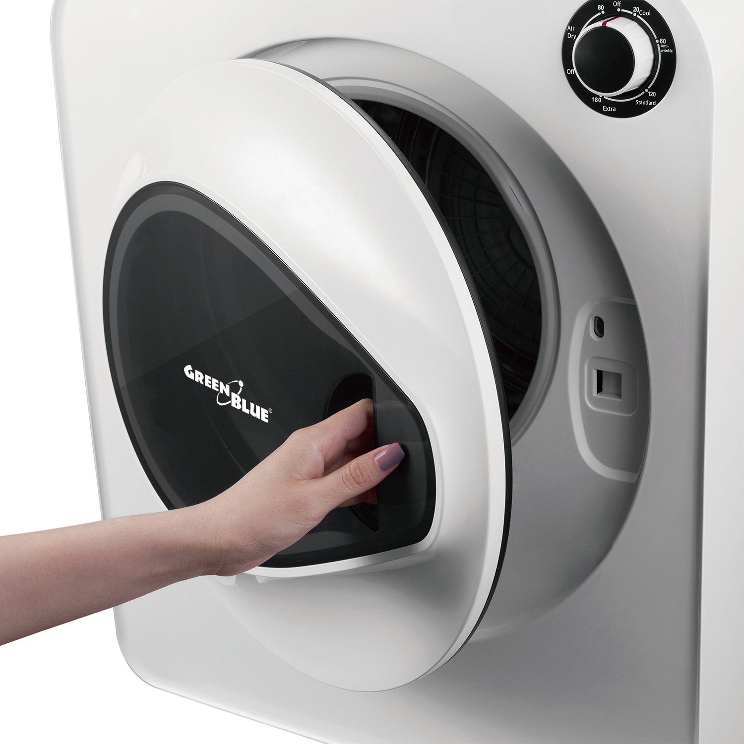 GreenBlue Elektrischer Wäschetrockner GB405, Fünf Trocknungsprogramme Wäschetrockner 830W 3kg