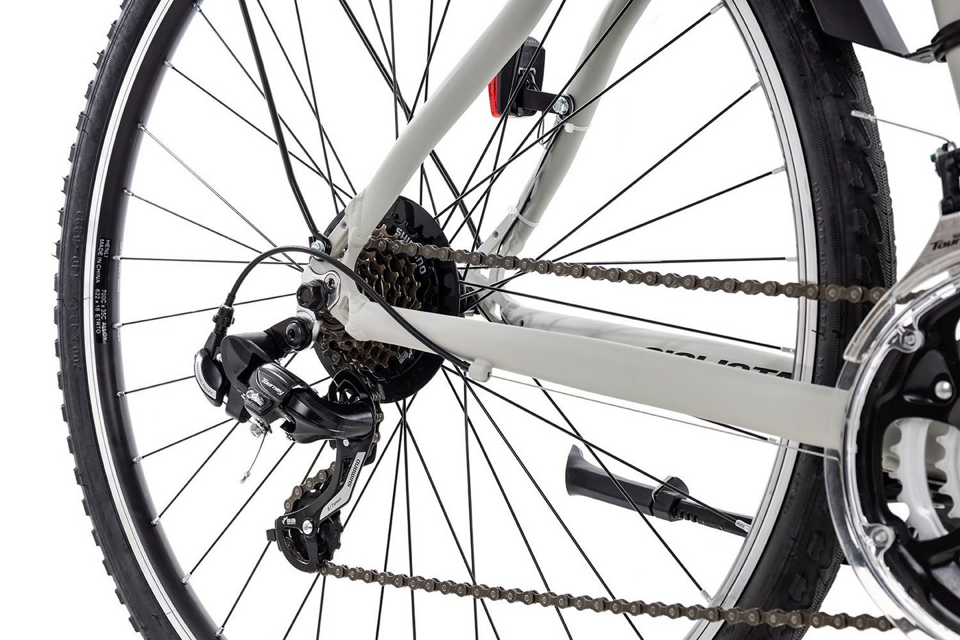 Thumbnail - Ciclista Crossrad All Road, 21 Gang Shimano Tourney 21 Schaltwerk, Kettenschaltung, Crossbike Herren 28 Zoll weiß