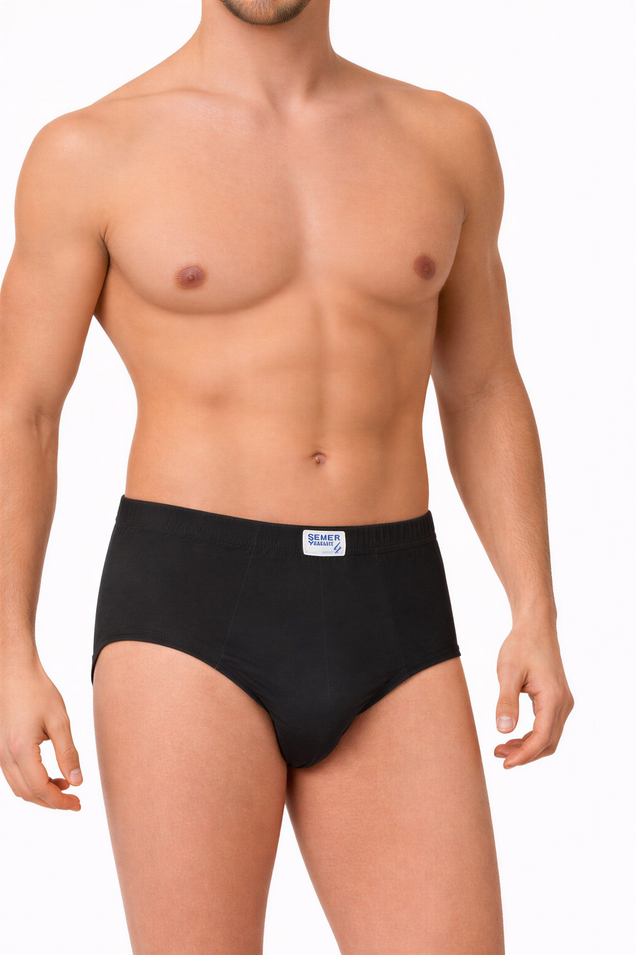 Seher Mensucat Slip Herren Baumwolle Elasthan Unterhosen Basic 6er 10er Pack XS-3XL (Set, 10-St., 6er oder 10er Pack) hoher Tragekomfort