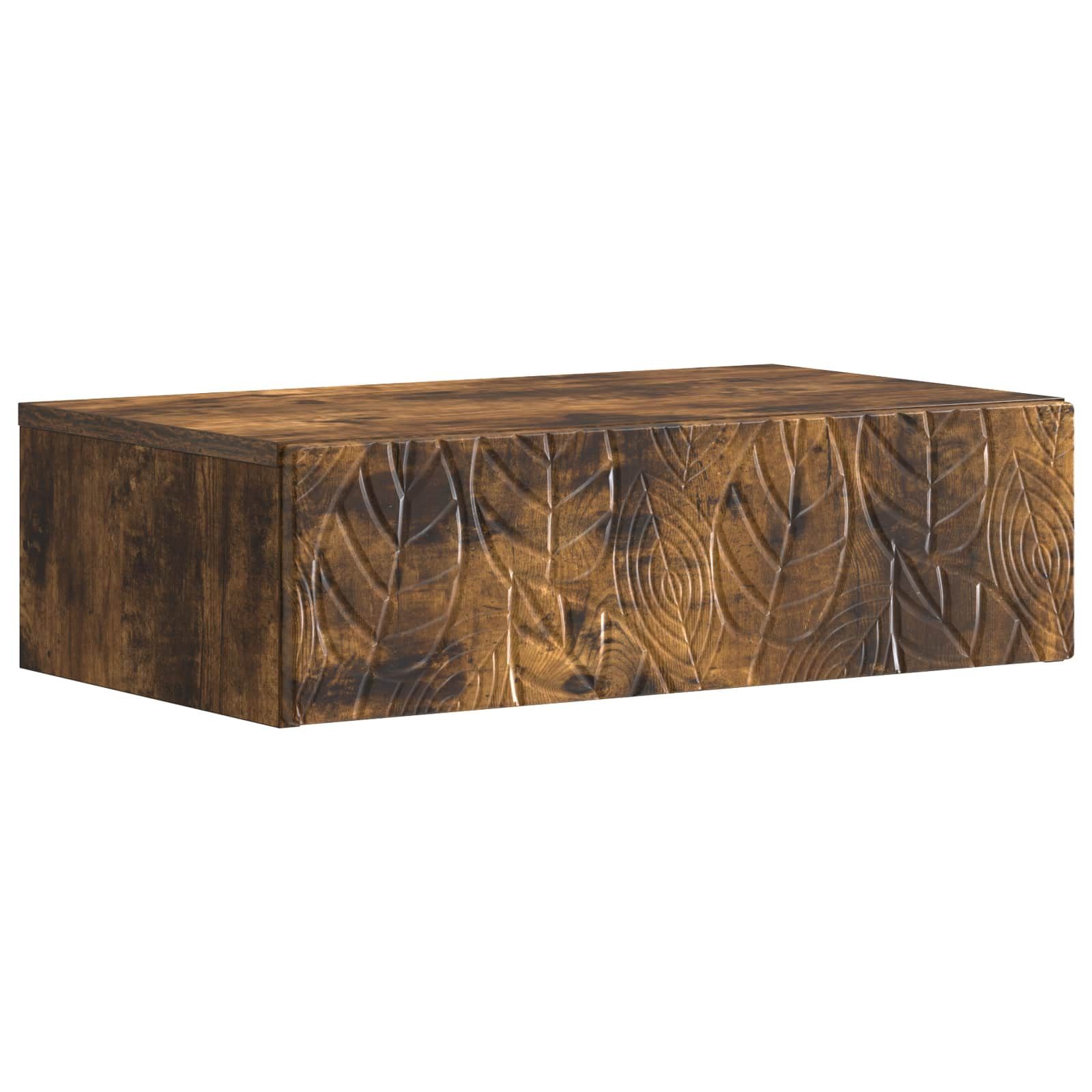 vidaXL Schranksystem Wandmontierter Beistelltisch 59 x 34,5 x 17 cm Holzwerkstoff (1-St)
