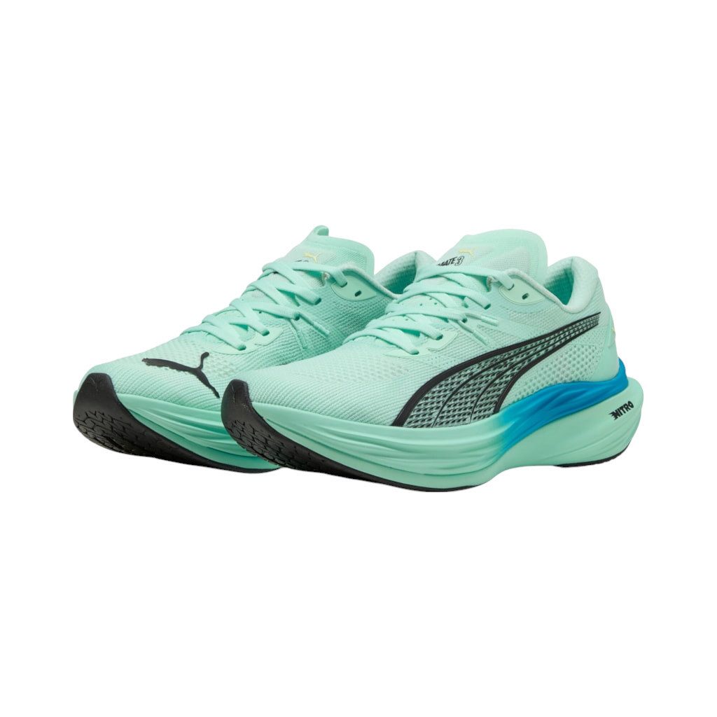 PUMA Deviate Nitro 3 (Dämpfung) mint/blau Herren Laufschuh