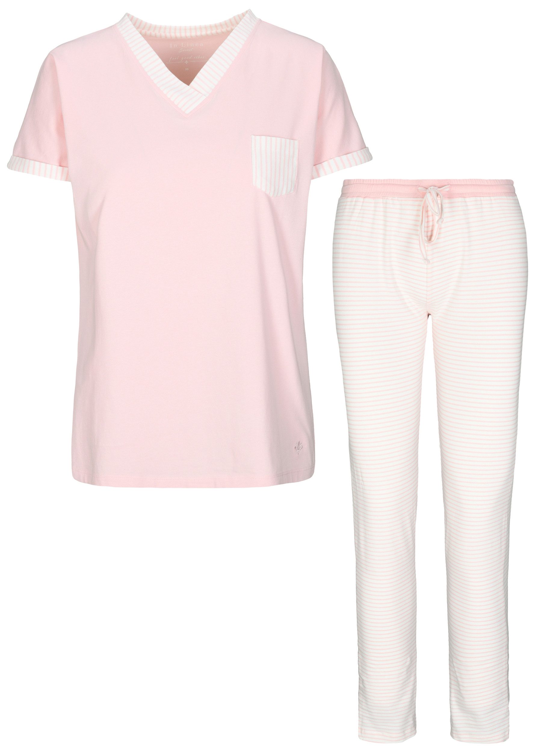 IN LINEA Schlafanzug Da.-Pyjama Capri