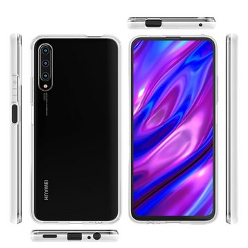 H-basics Handyhülle Huawei P Smart 2019 Transparent Crystal Clear flexible TPU Silikon 16,5 cm (6,5 Zoll), Transparent