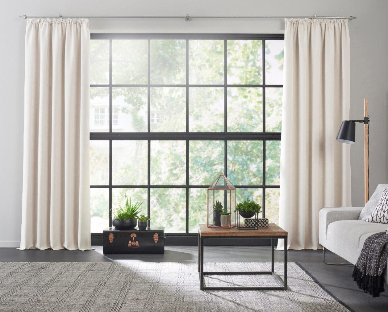 Wirth Vorhang Dim out, Kräuselband (1 St), verdunkelnd