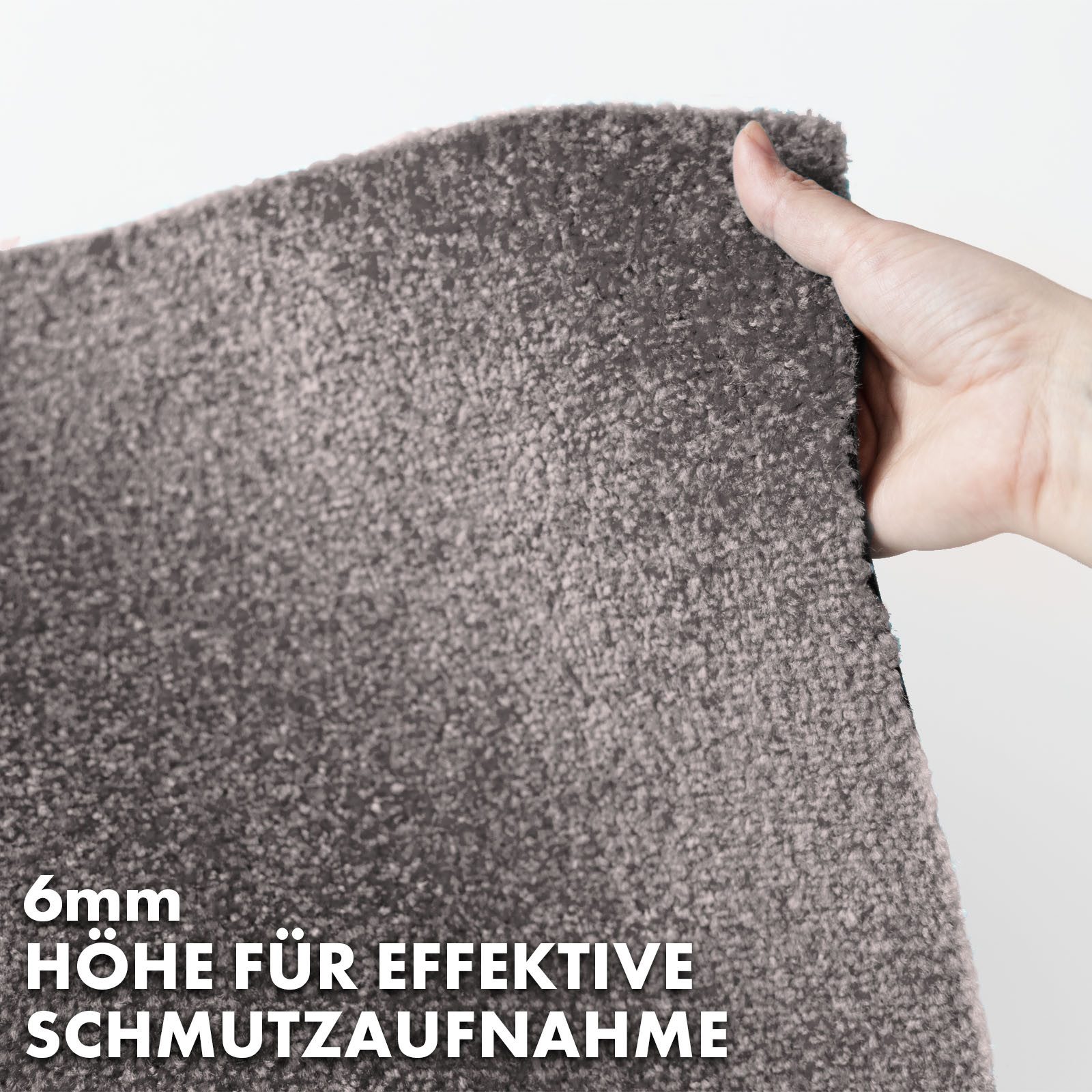Floordirekt Fußmatte Domenico, Stilvolle und praktische Schmutzfangmatte, Rechteckig, Erhältlich in zahlreichen attraktiven Farben