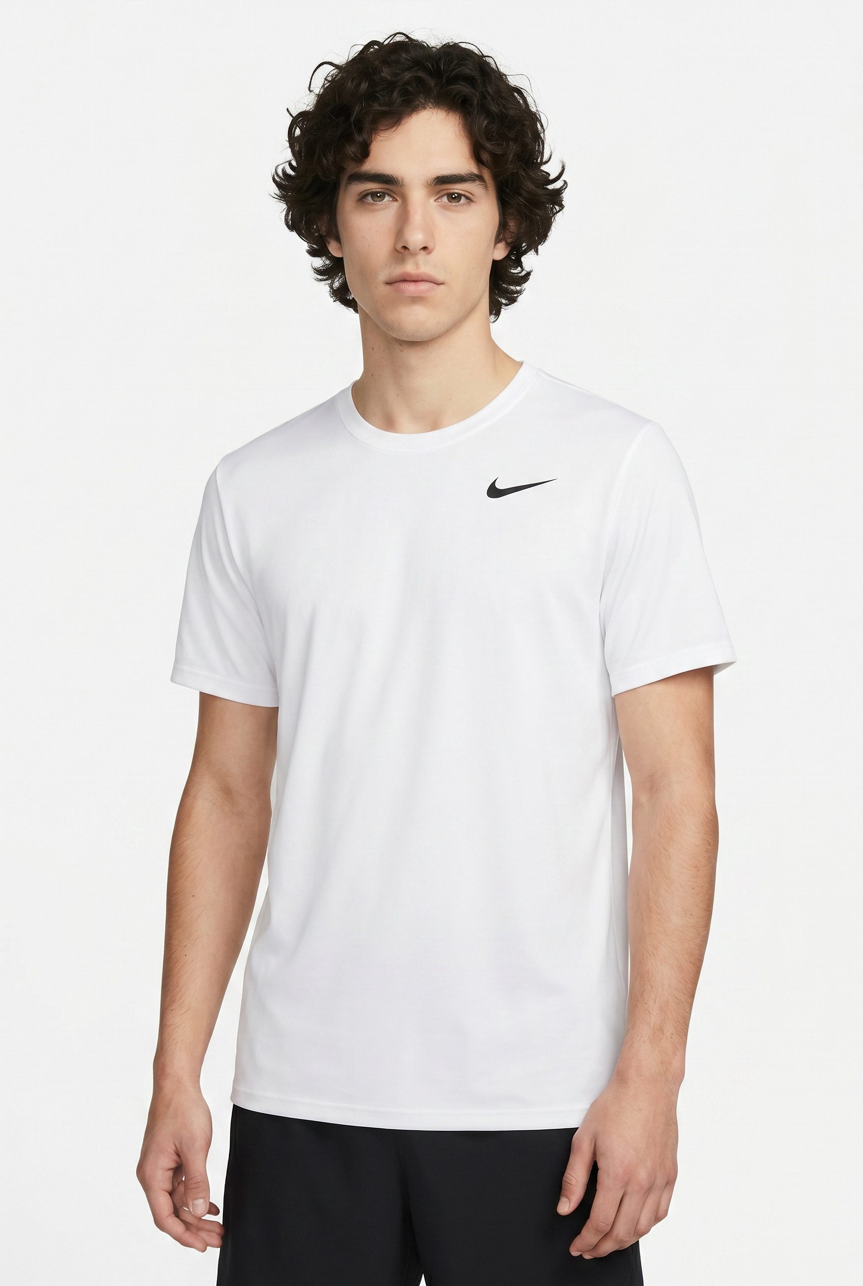 Nike Funktionsshirt M NK DF TEE STD FLEX mit Kapuze, aus angerauter Sweatware, in normaler Länge