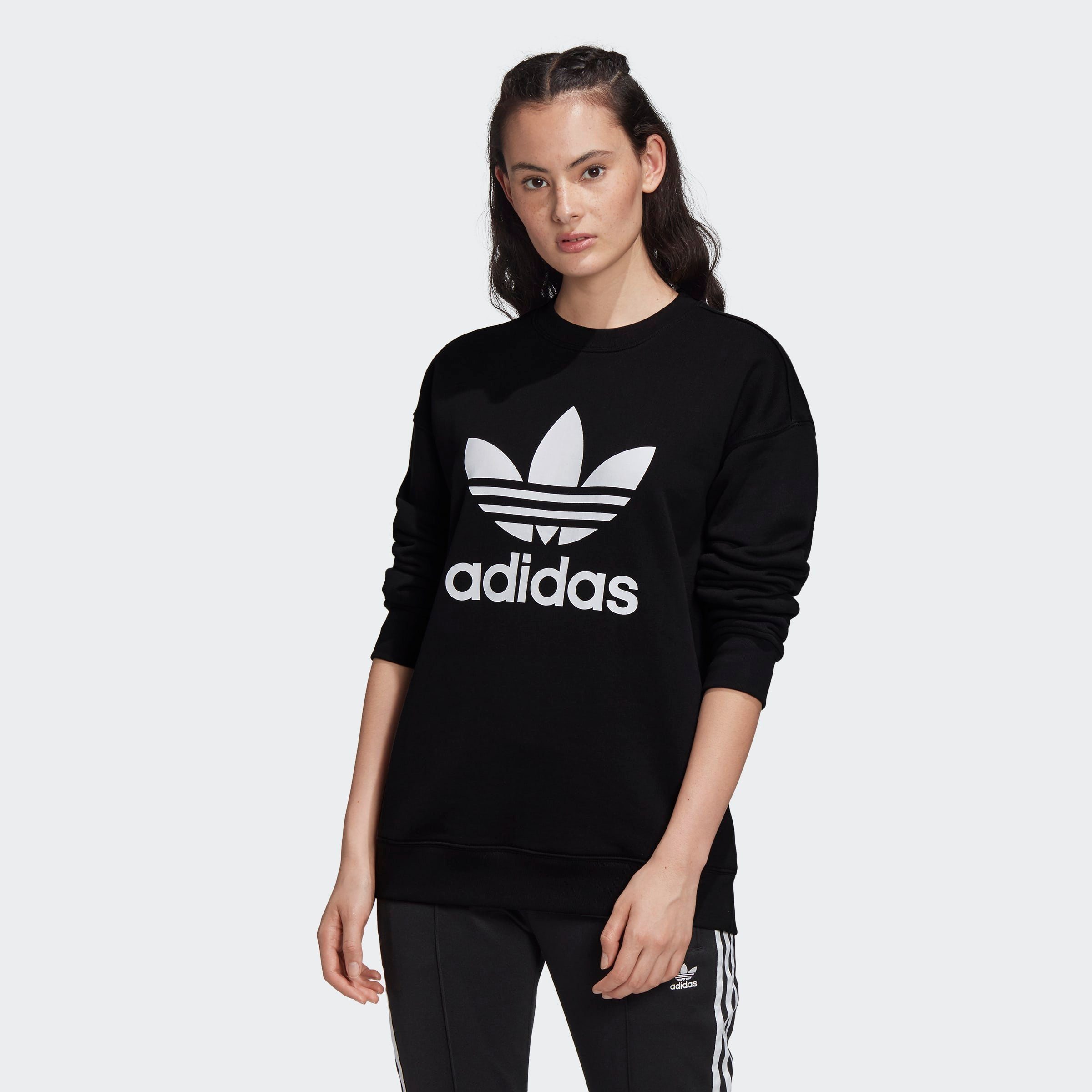 BLACK/WHITE Sweatshirt TREFOIL adidas Originals