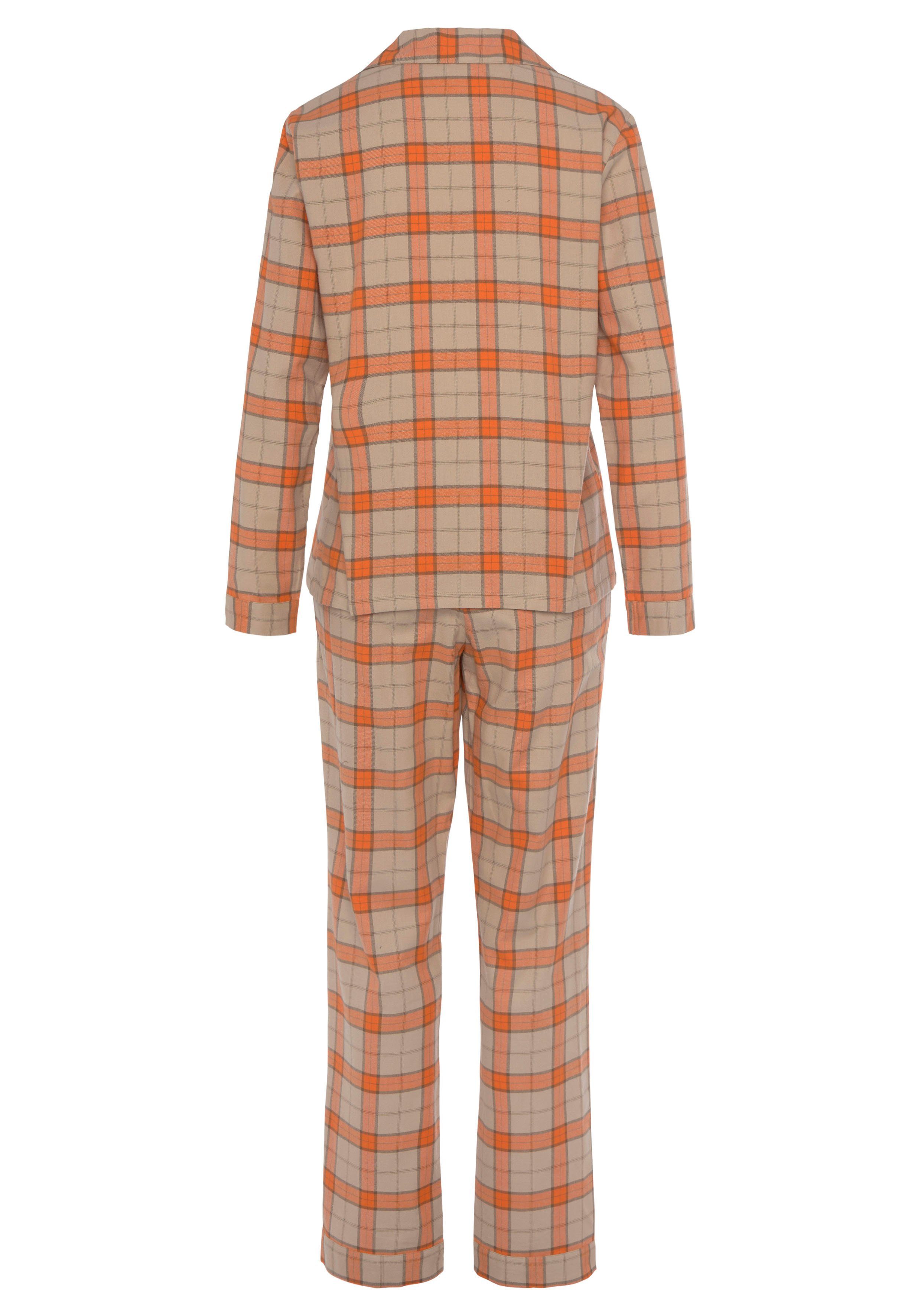 Vivance Dreams Pyjama (Set, 2 tlg) aus kuschelig weichem Flanell