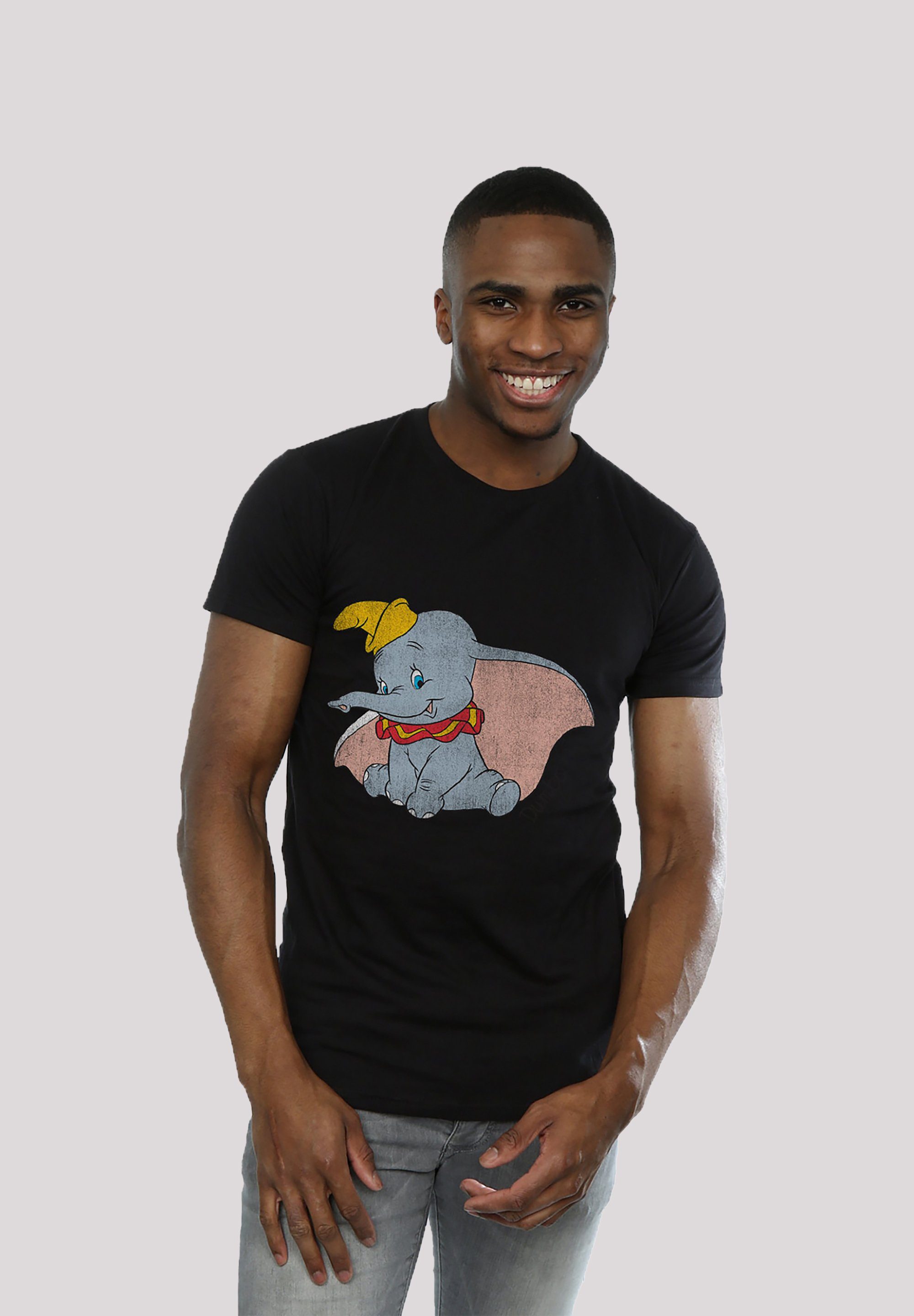 Dumbo F4NT4STIC Classic Print Disney schwarz T-Shirt