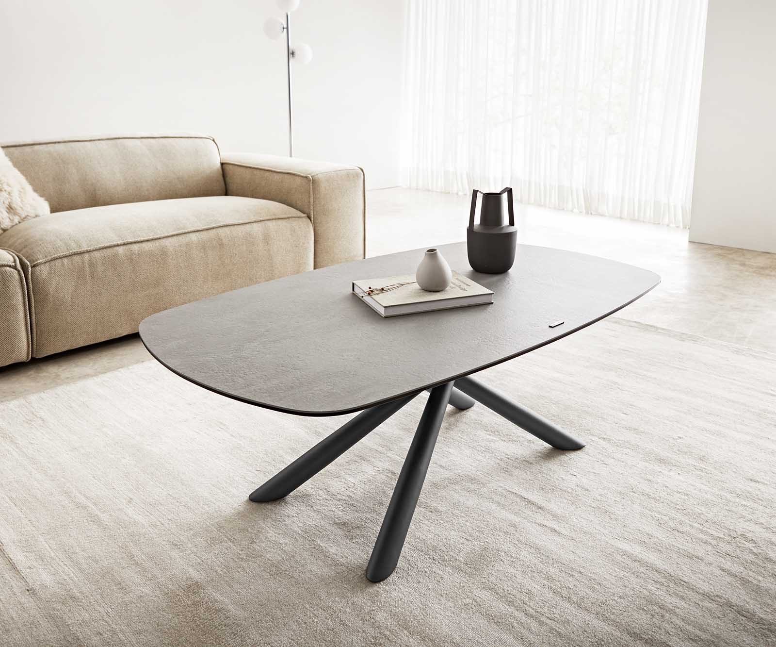 DELIFE Couchtisch Sarita, Keramik Aspetto Concreto günstig online kaufen