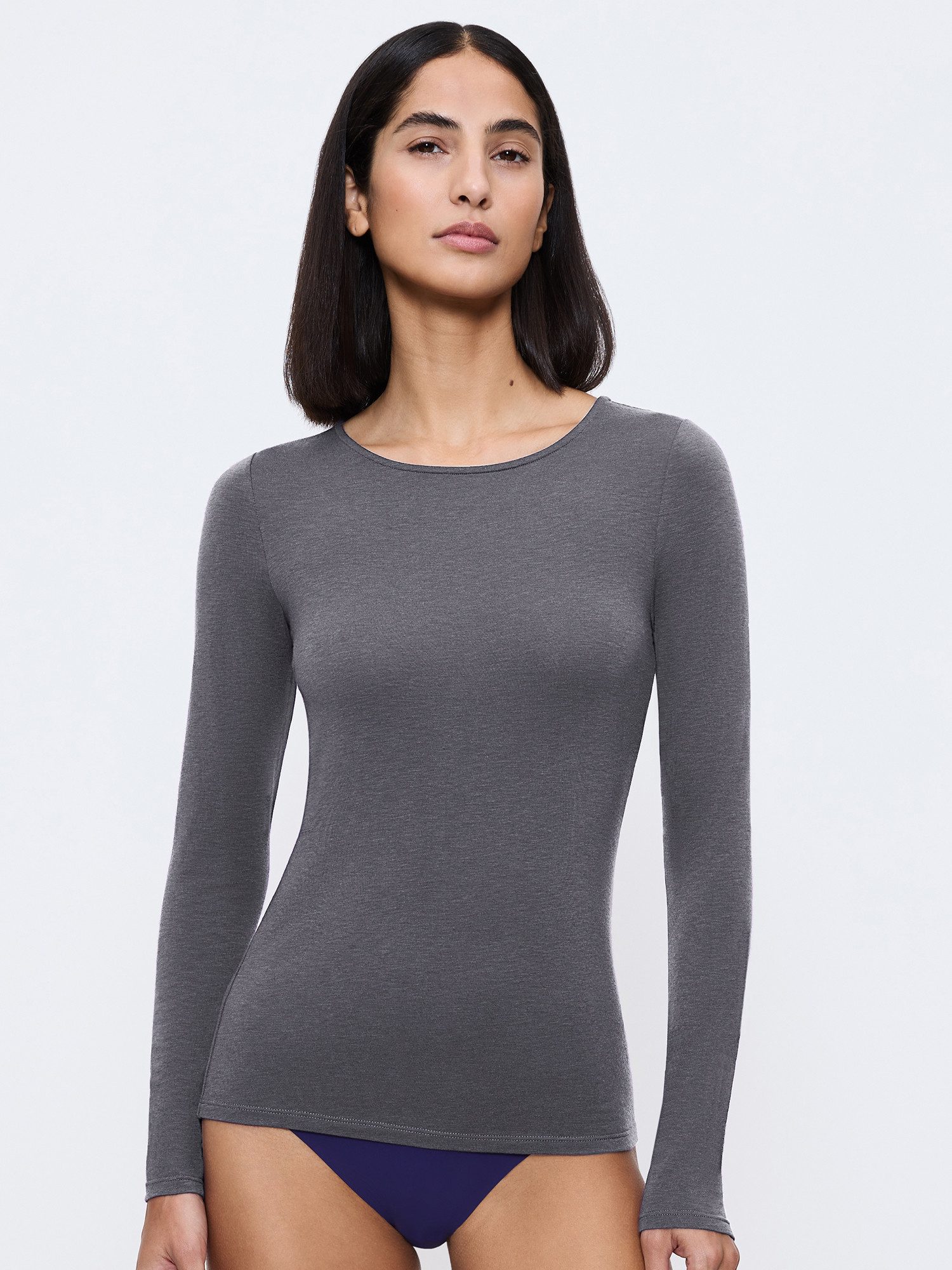 Triumph Longsleeve Beauty Layers leicht, dehnbar, warm und angenehm auf der Haut - Rundhalsausschnitt