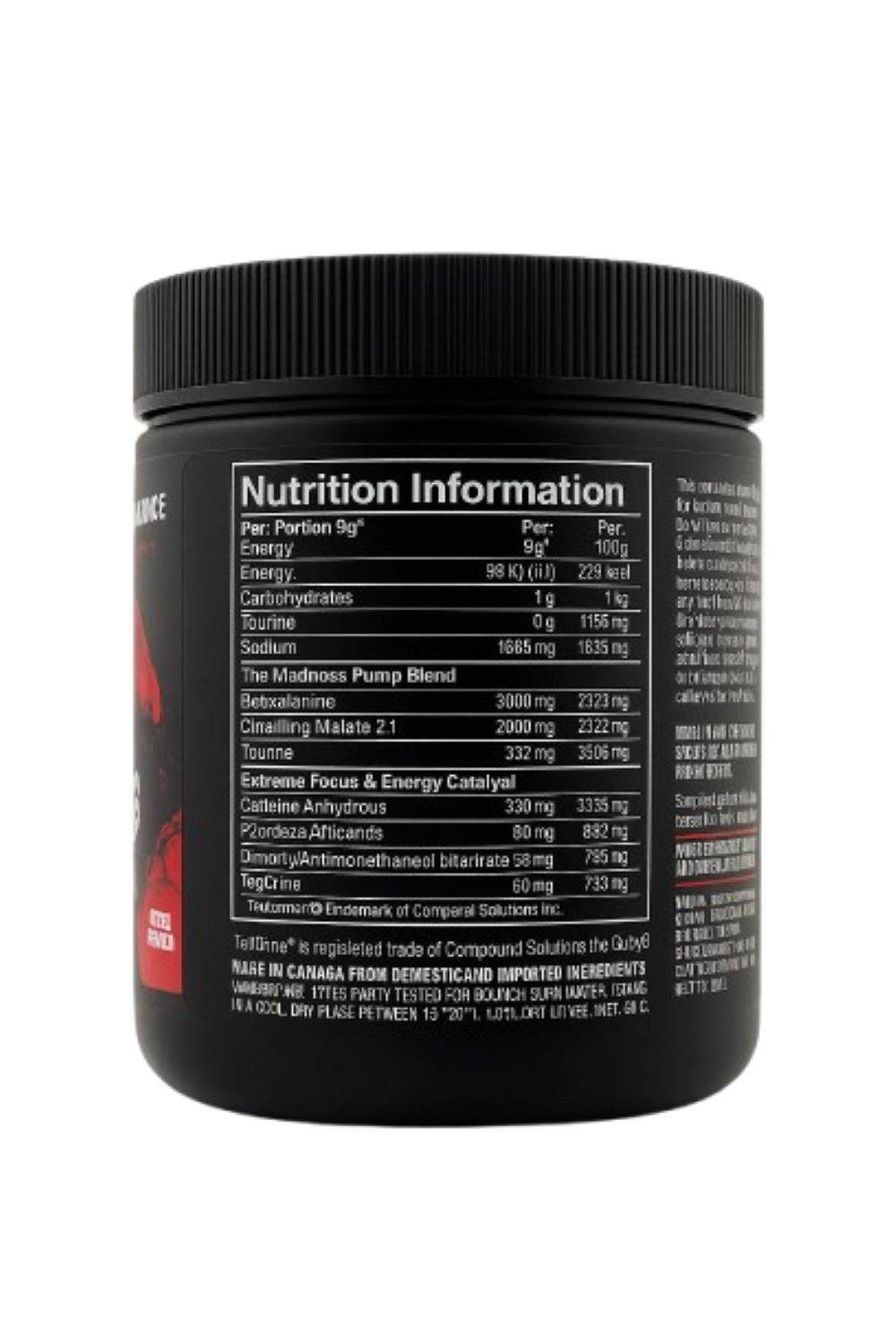 Mutant Mutant Madness 270g Pulver, 270 g, Aminosäuren-Komplex: Mit Citrullinmalat, L-Arginin HCl, Beta-Alanine