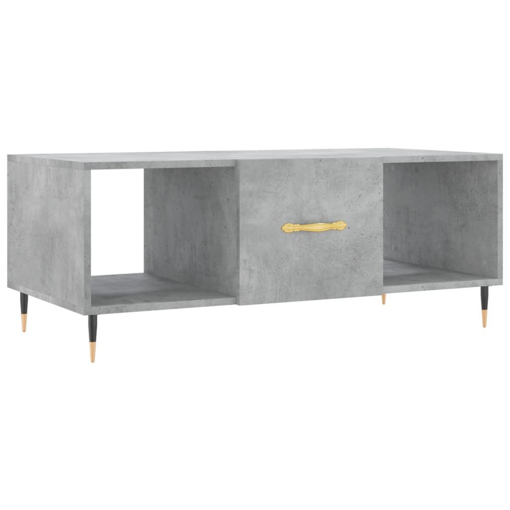 Couchtisch Couchtisch Betongrau 102x50x40 cm Holzwerkstoff