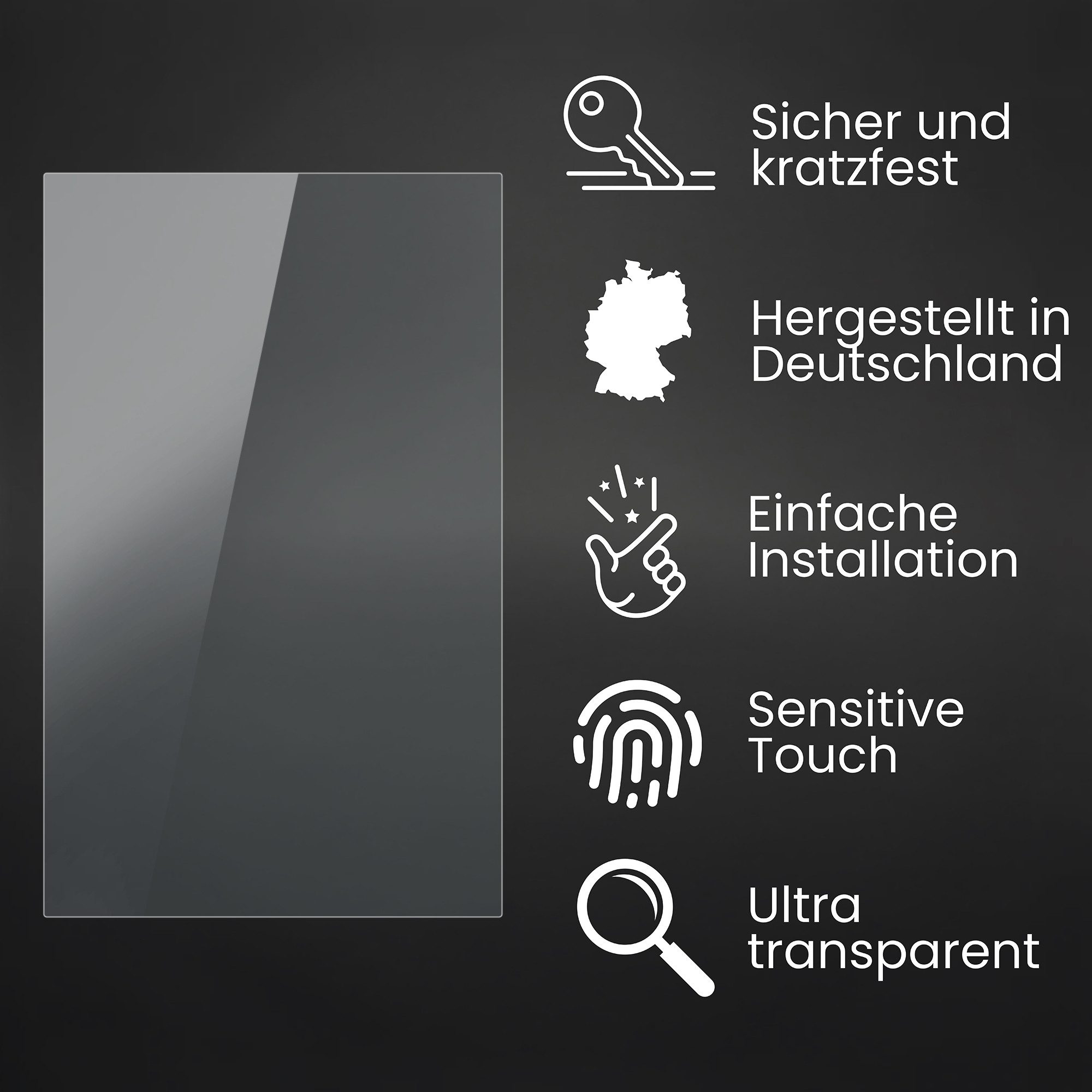 Bruni Schutzfolie Glasklare Displayschutzfolie für Steam Deck OLED, (2 Folien), praktisch unsichtbar