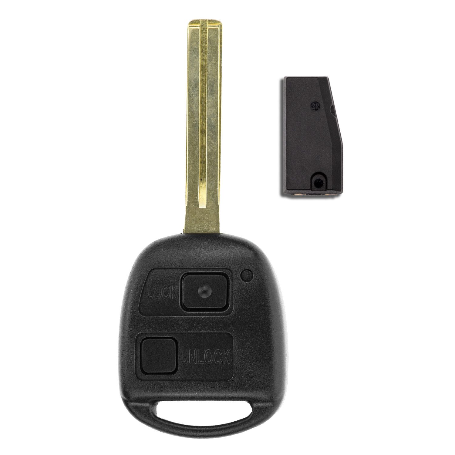 mt-key Schlüsseltasche Auto Funk Schlüssel Fernbedienung TOY40 434MHZ ID68 (Set), für Lexus LS 430 (UCF30, 00–06); LX 470 (II, 02–06)