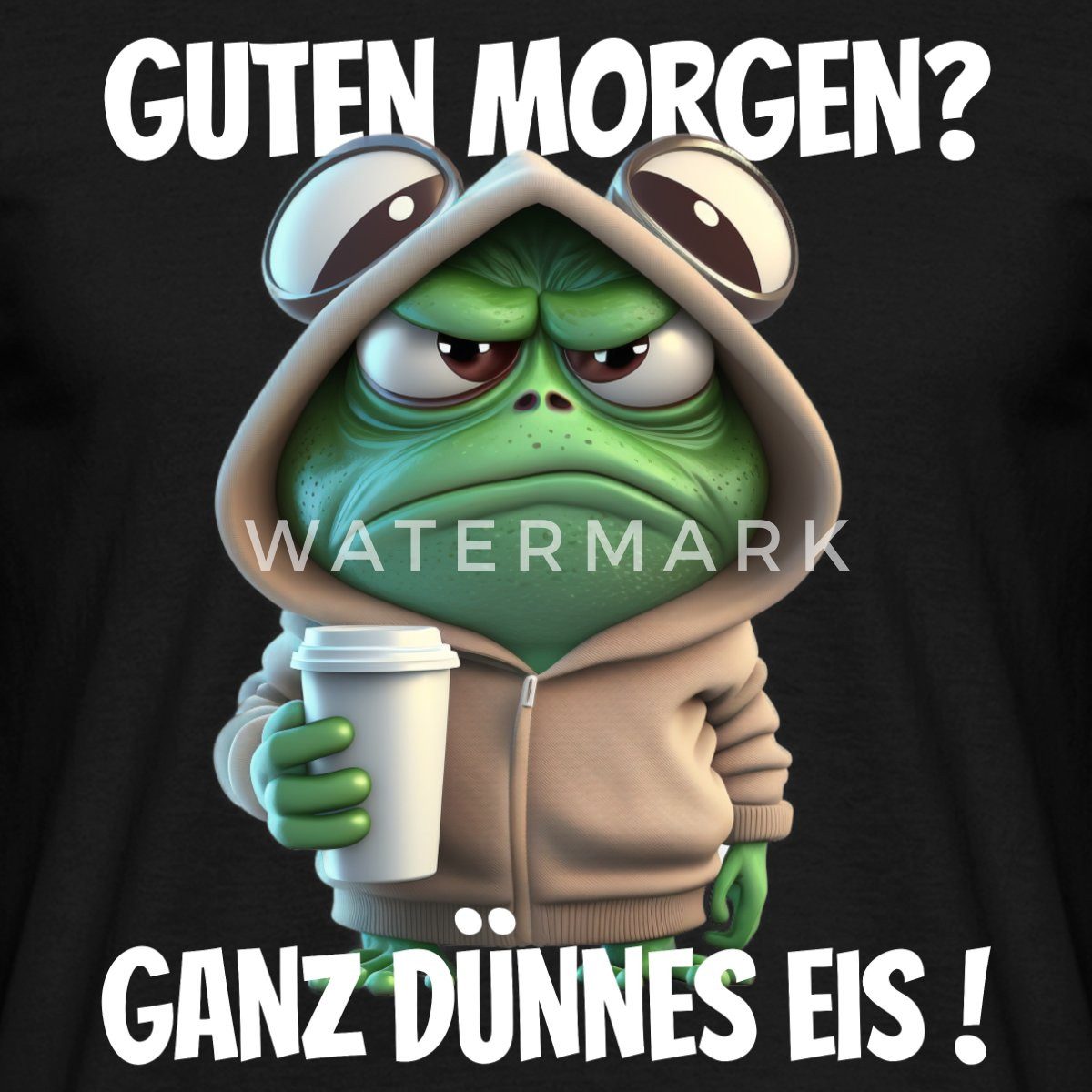 Spreadshirt T-Shirt Guten Morgen Ganz Dünnes Eis Männer T-Shirt (1-tlg)