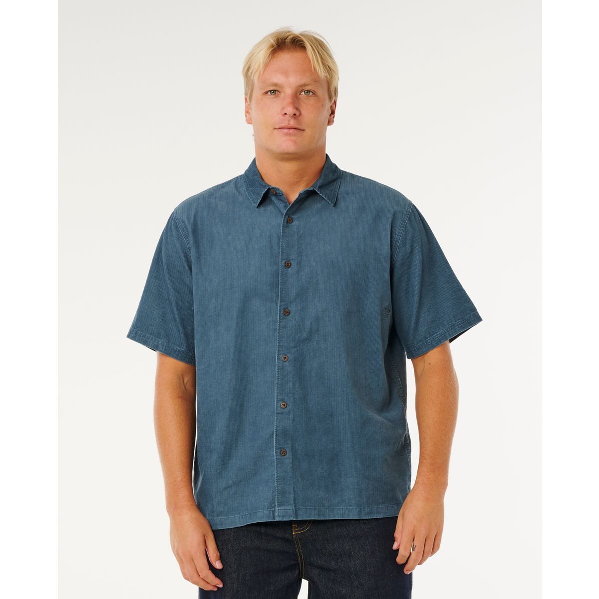 Rip Curl Kurzarmshirt Premium Surf Short Sleeve Shirt Stilvolles Kurzarmhemd mit Retro-Surf-Look, lockerer Passform und