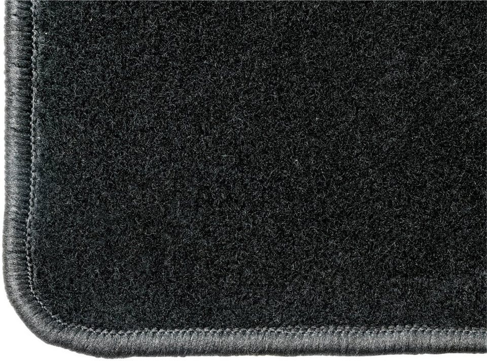 WALSER Passform-Fußmatten Standard (4 St), für Renault Megane 3- und 5-Türer,  Megane Grand Tour, Mit integriertem Absatzschoner auf der Fahrermatte