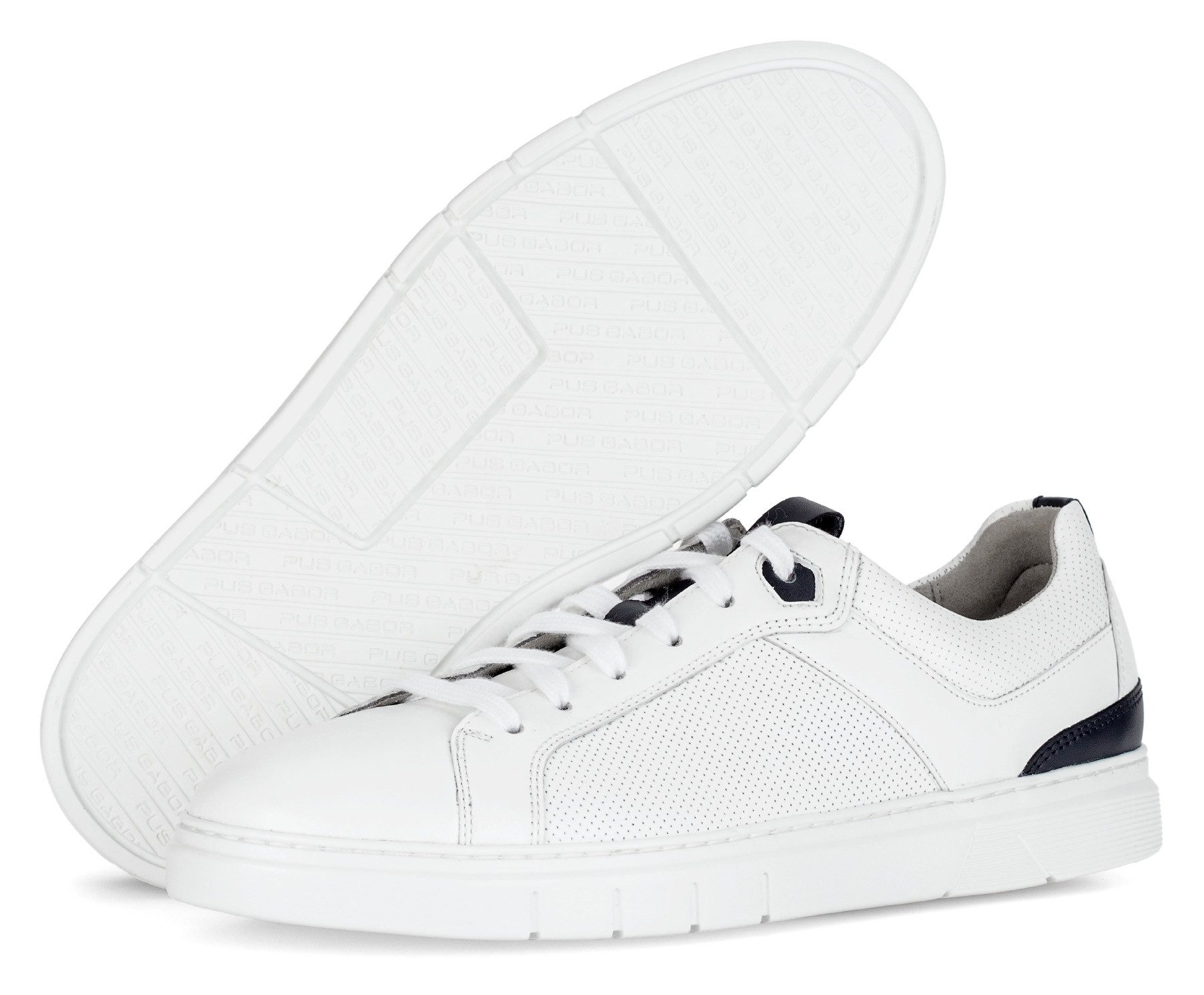 Pius Gabor Plateausneaker, Freizeitschuh, Halbschuh, Schnürschuh mit Perforierung, Weite G