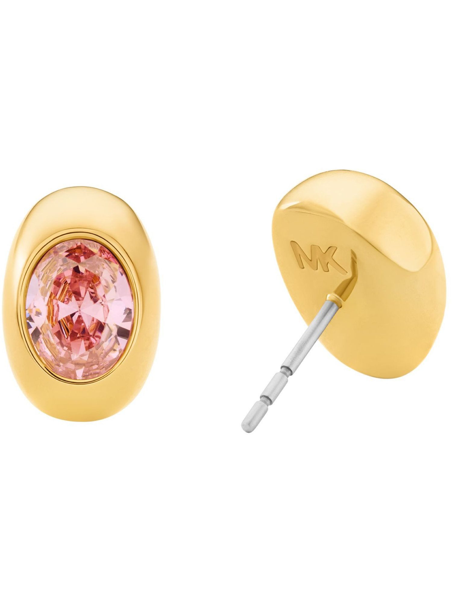 MICHAEL KORS Paar Ohrstecker MKJ8626710, Michael Kors MKJ8626710 Damen Ohrstecker Messing Gold rosa