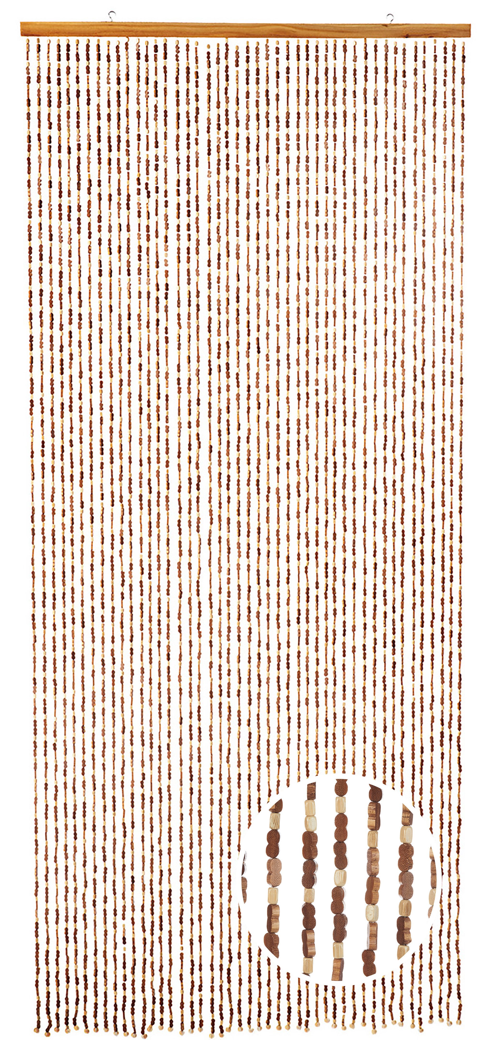 Kobolo Türvorhang Bambusvorhang Vorhang BAMBOO 45 Stränge - Braun (1 St), Ö günstig online kaufen