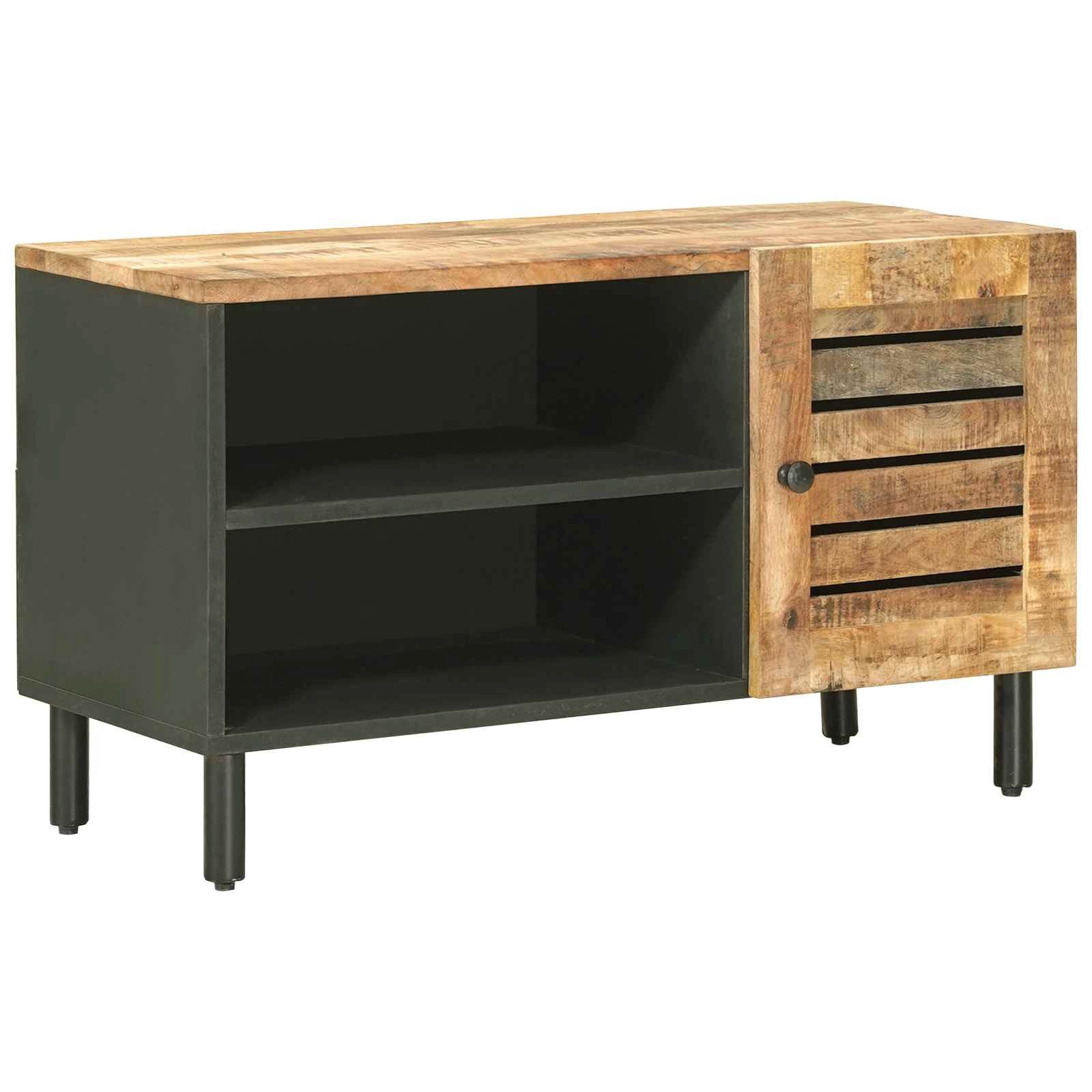 vidaXL Schranksystem Stauraumschränke Natur 80 x 33 x 46 cm Massivholz (1-St)