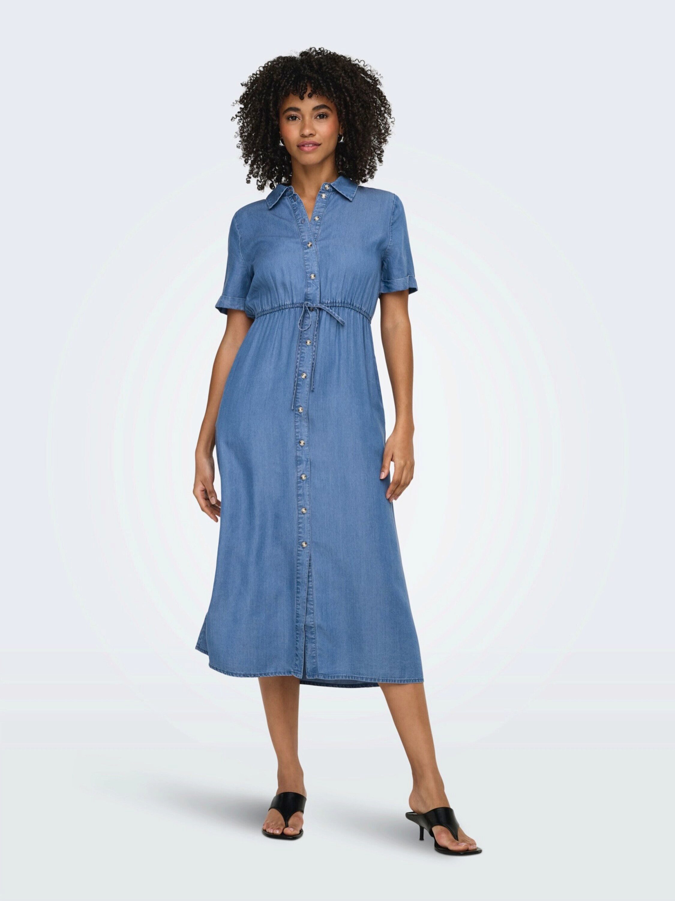 ONLY Blusenkleid ONLCharis (1-tlg) Drapiert/gerafft