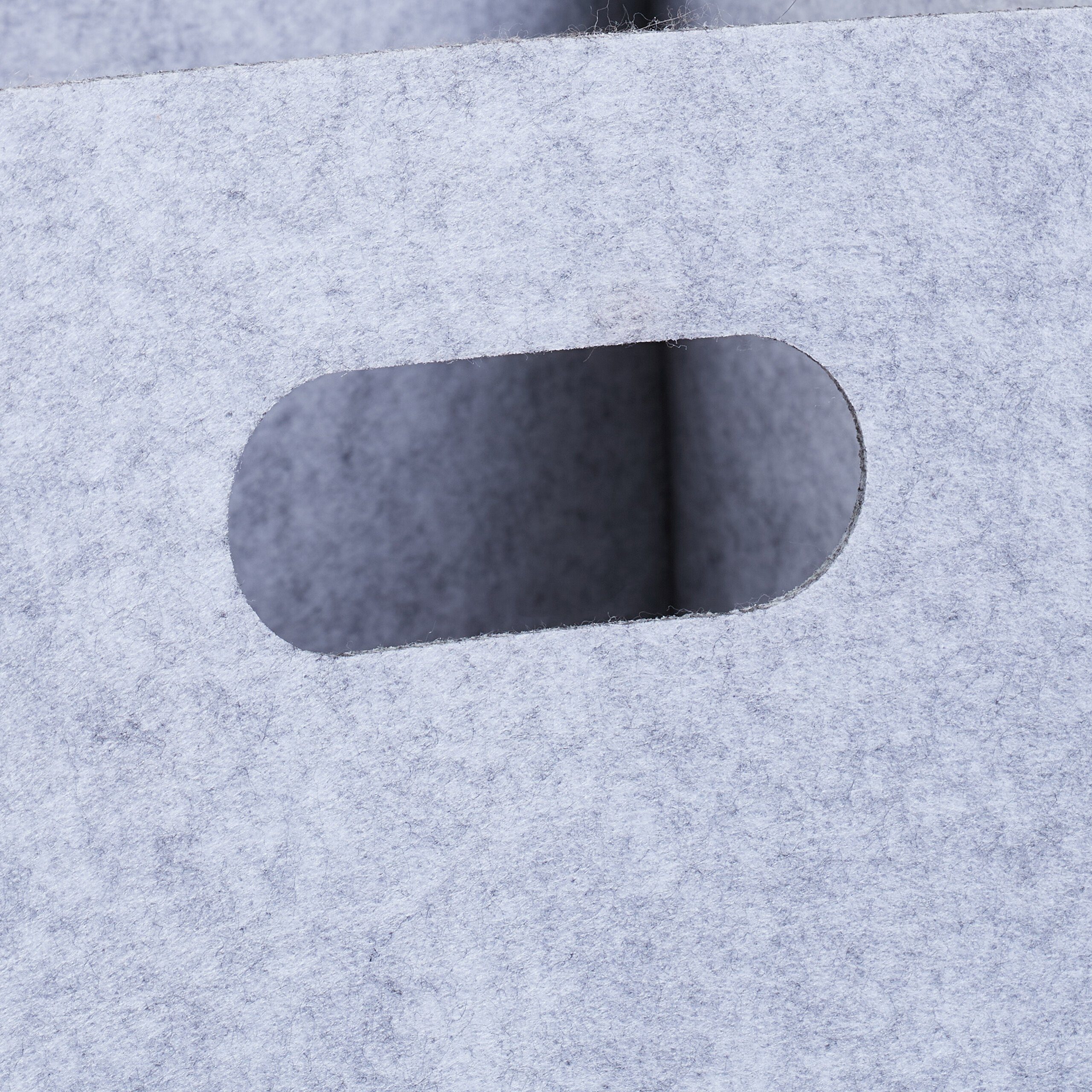 relaxdays Aufbewahrungskorb Aufbewahrungsbox Filz 2er Set, grau