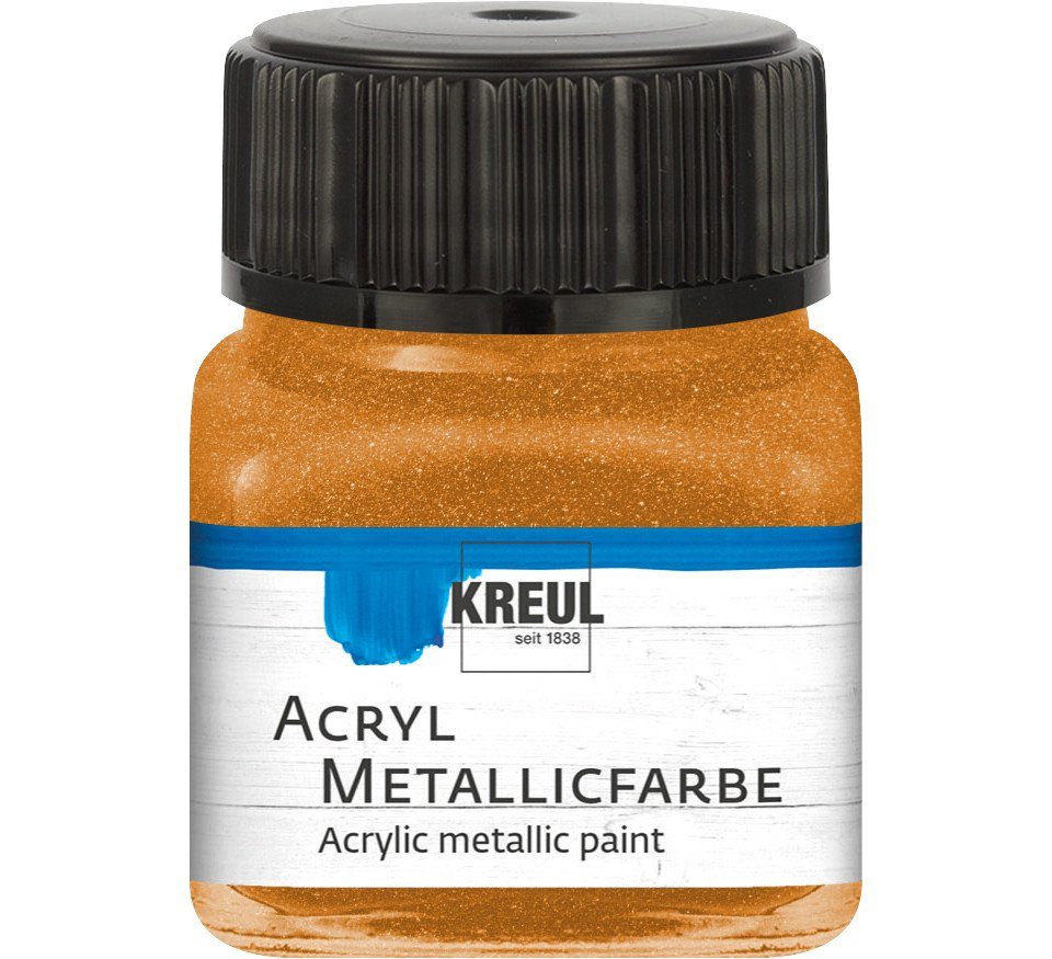 Künstlerstift Kreul Acryl Metallicfarbe goldbronze 20 ml